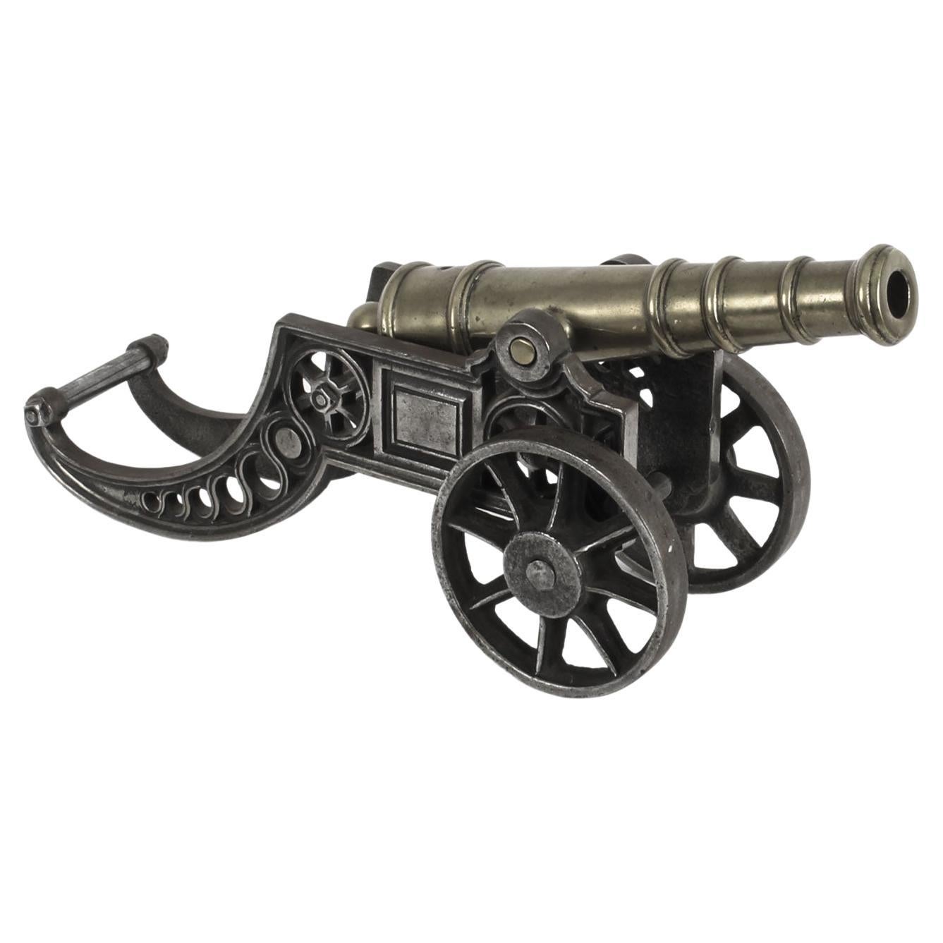 Vintage Brass & Steel Signal Cannon, 20th Century
