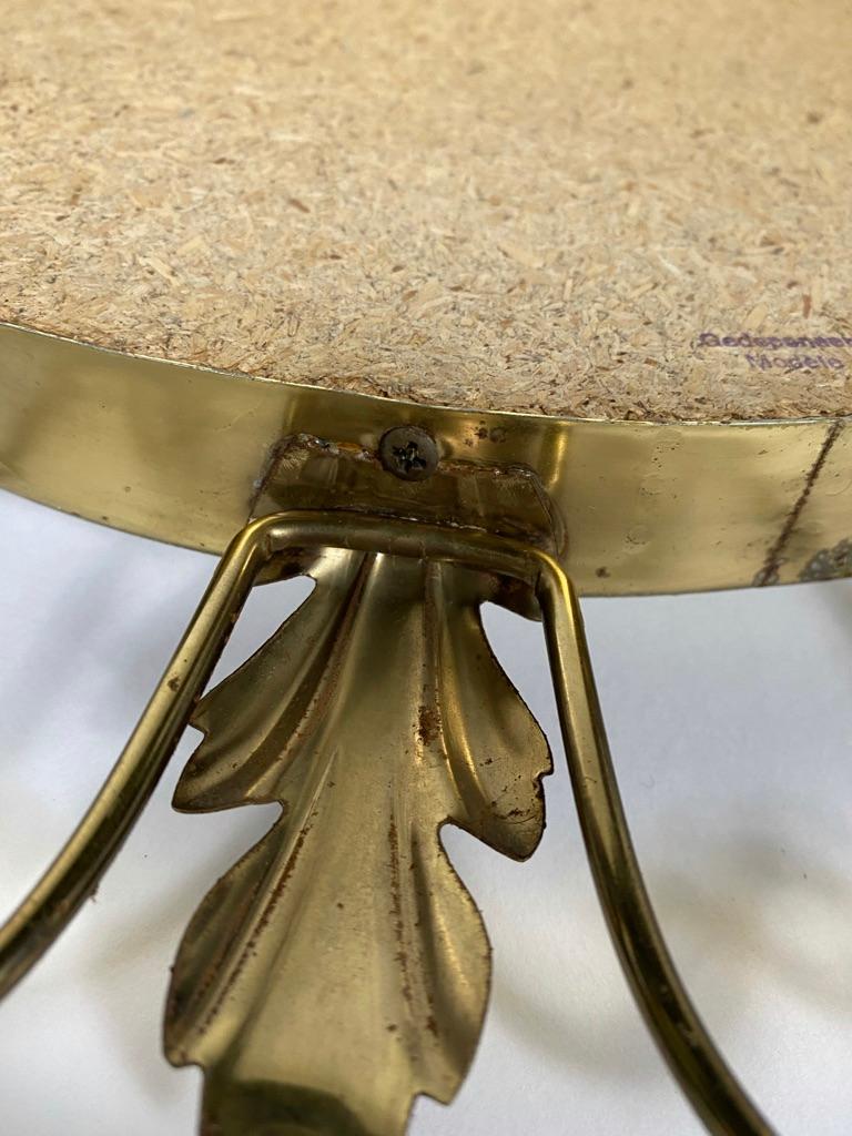 Vintage Brass Sunburst Convex Mirror, 1960s For Sale 8