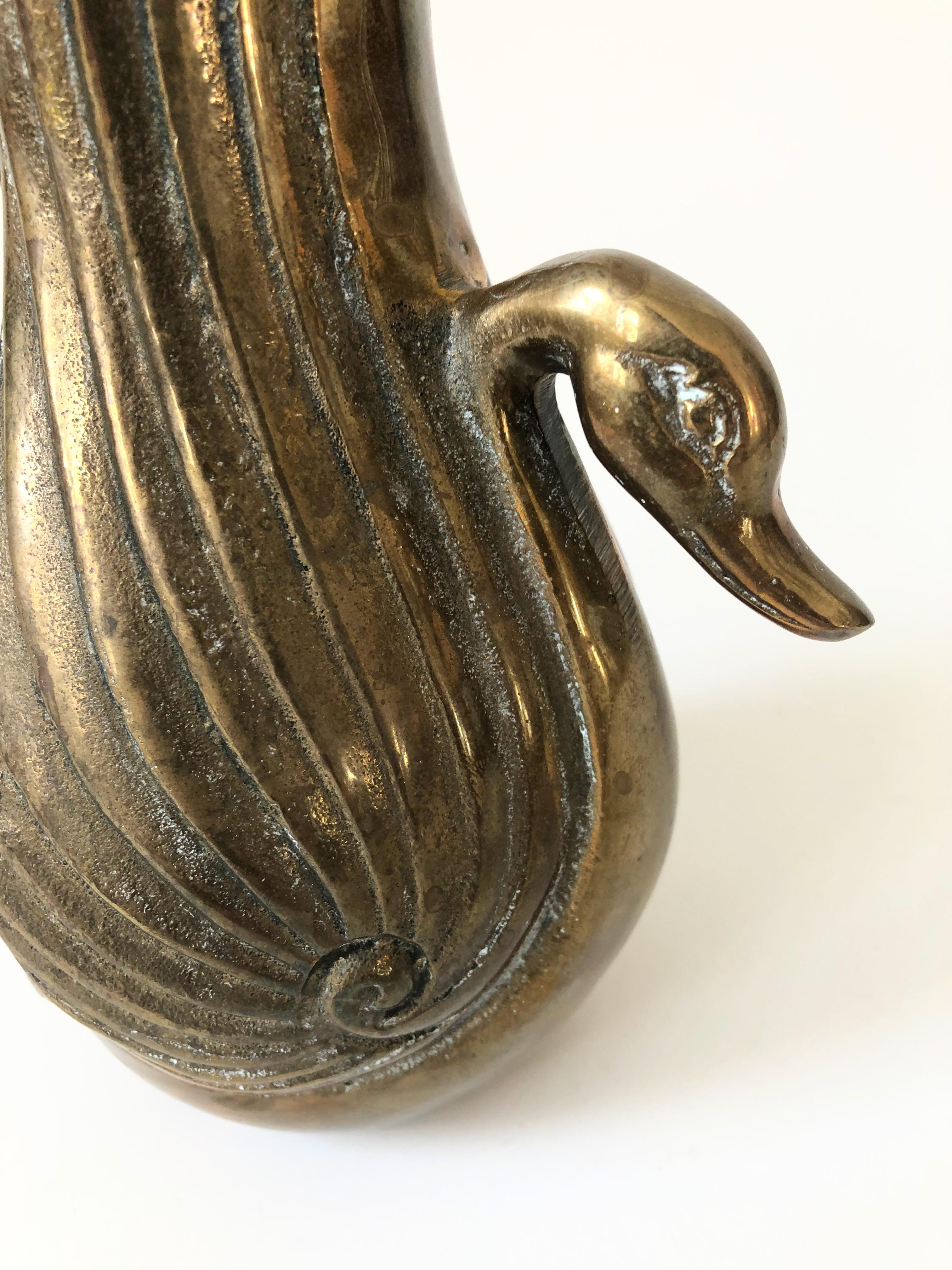 antique swan vase