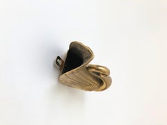 Vintage Brass Swan Wall Vase