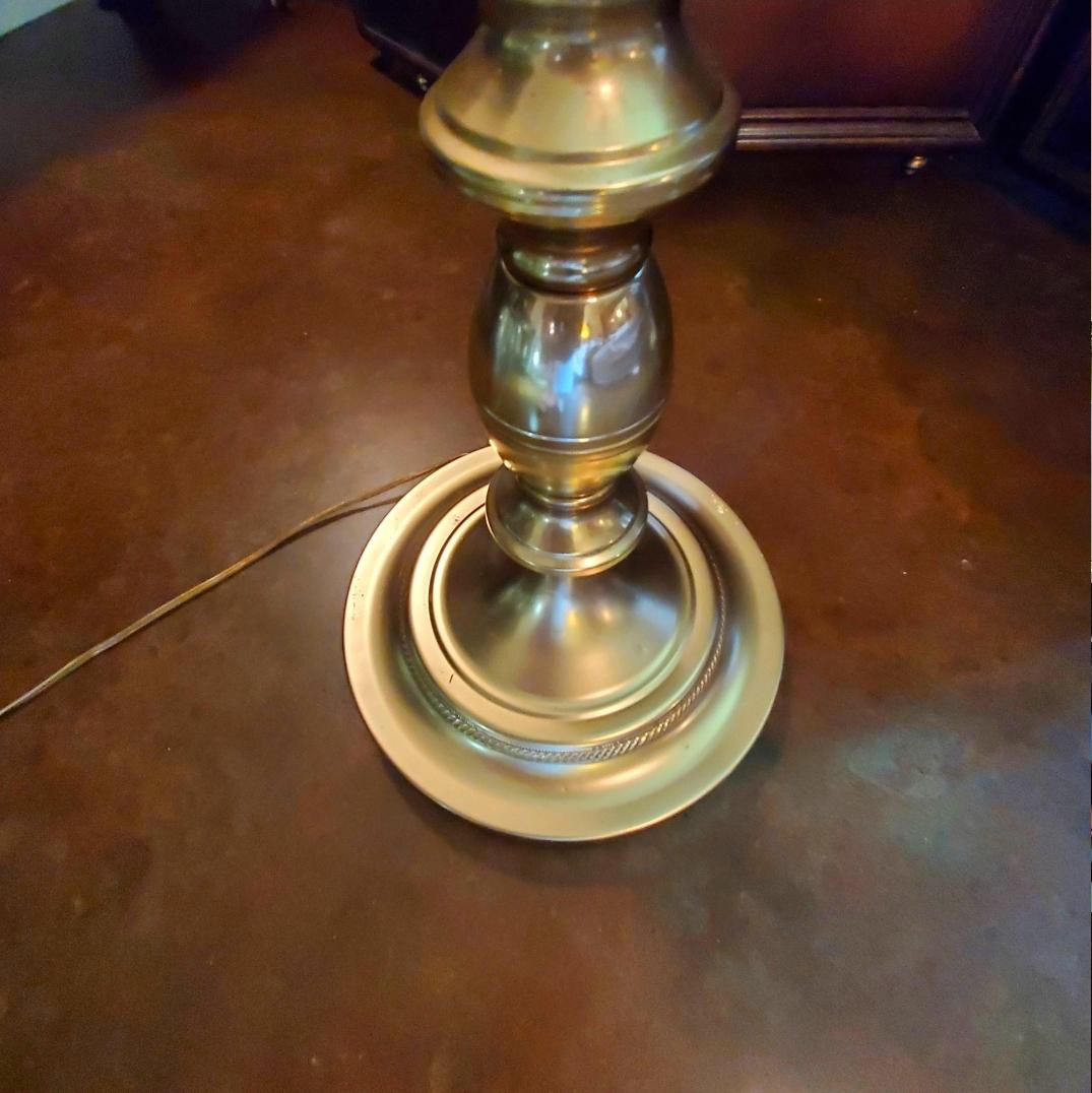 Vintage Brass Swing Arm Floor Lamp For Sale 3