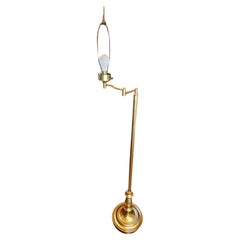 Used Brass Swing Arm Floor Lamp
