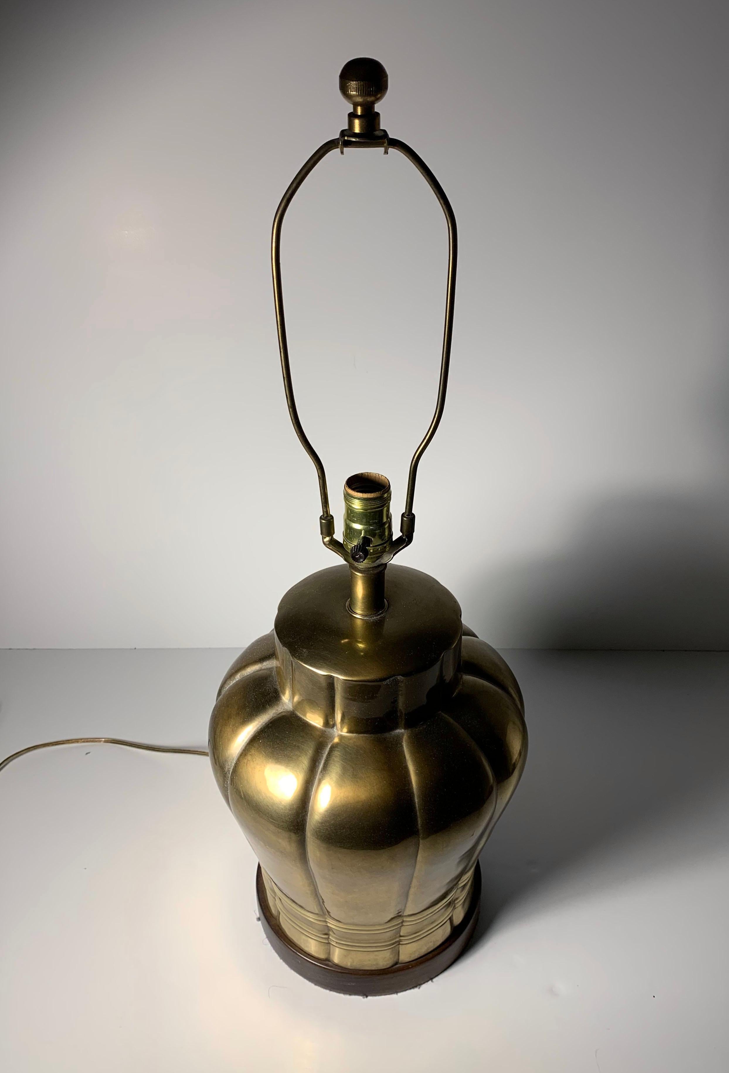 vintage brass lamp