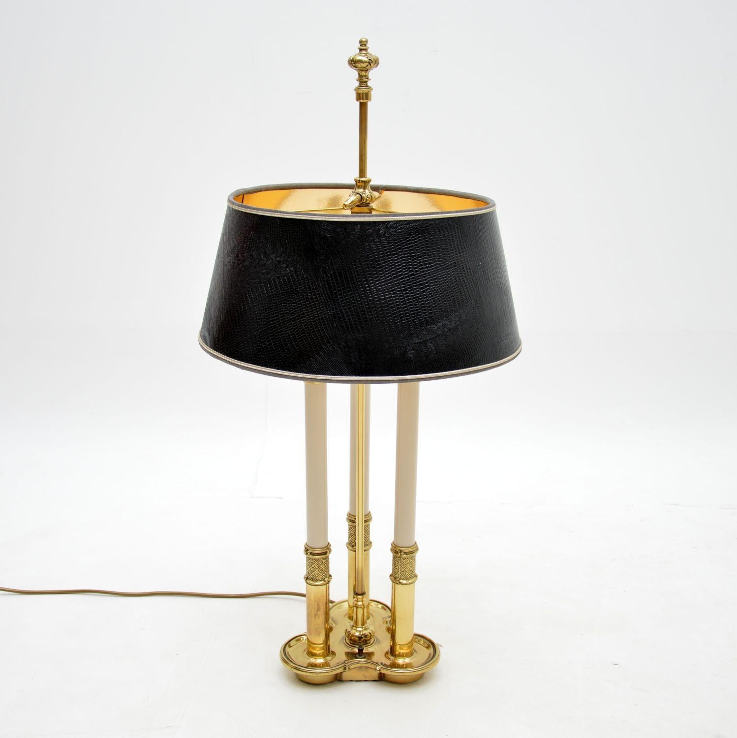 Neoclassical Vintage Brass Table Lamp by Stiffel