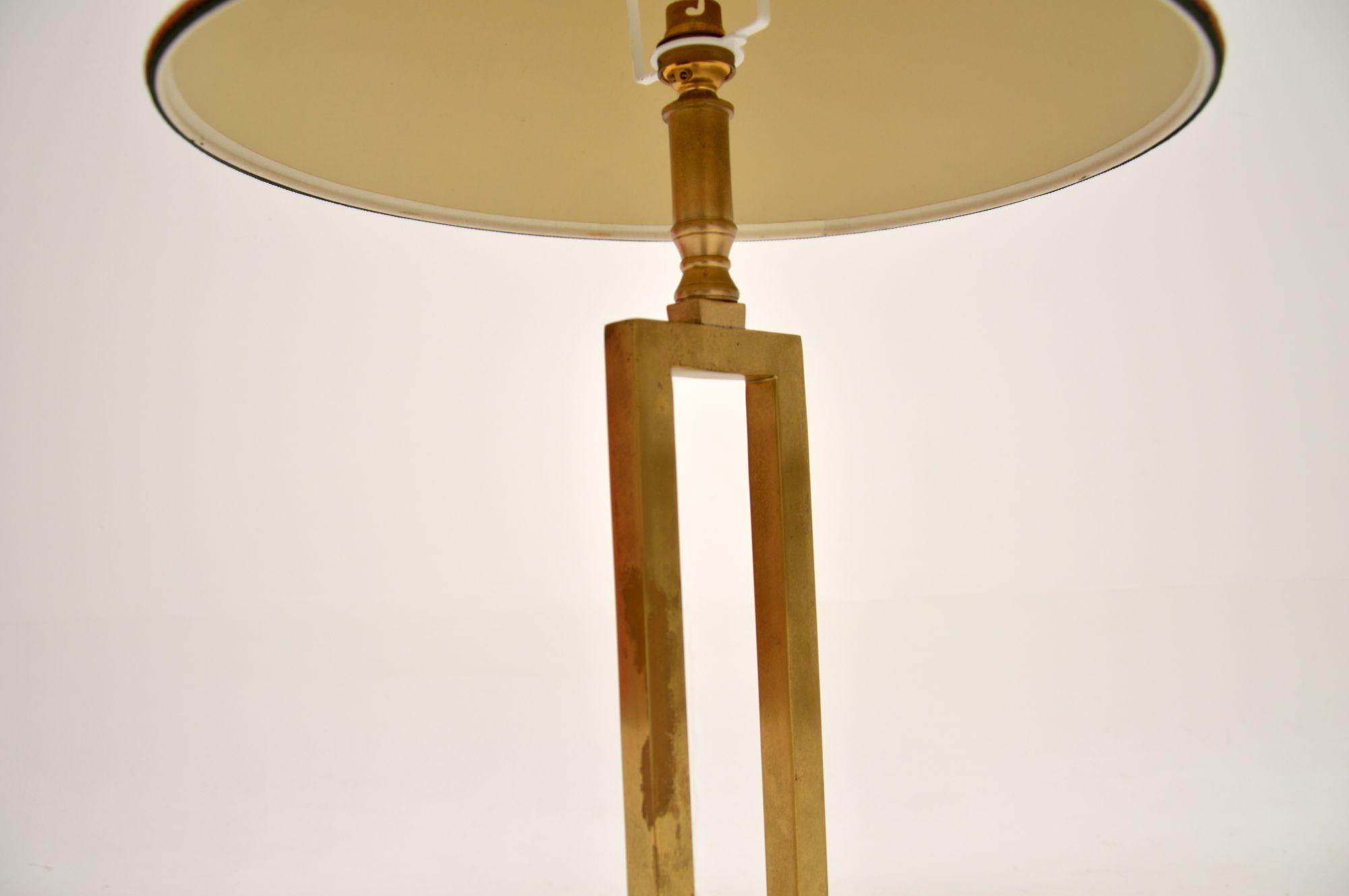 Vintage Brass Table Lamp In Good Condition For Sale In London, GB