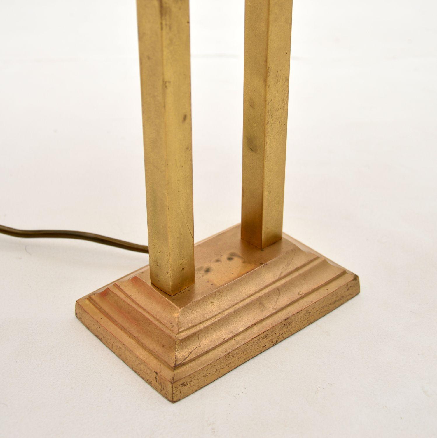 Mid-20th Century Vintage Brass Table Lamp For Sale