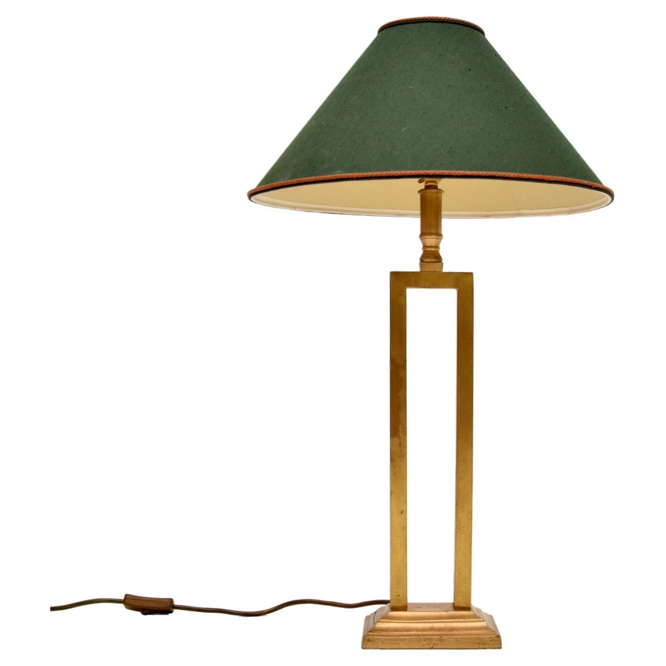 Vintage Brass Table Lamp For Sale