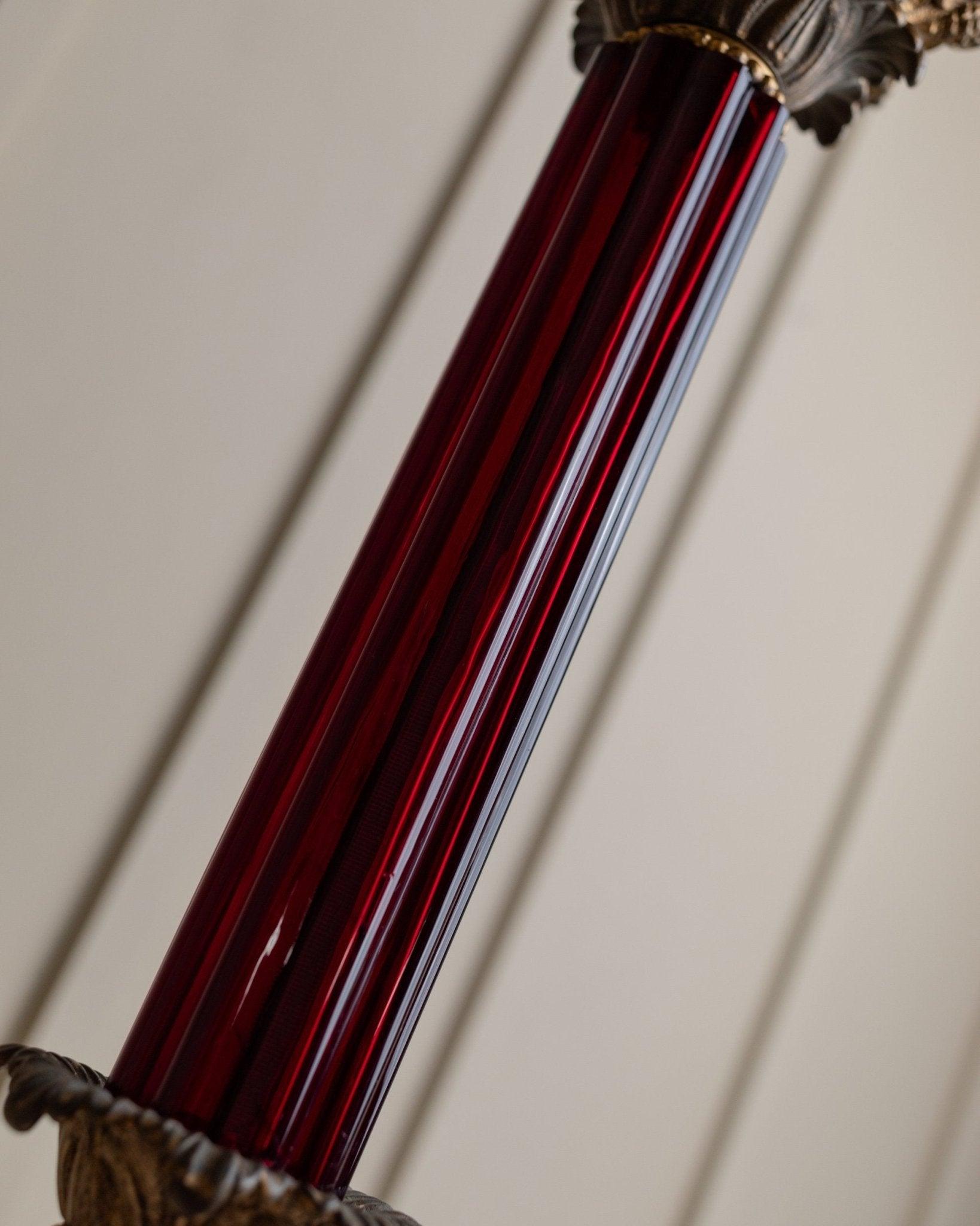 Lámpara de mesa vintage de latón estilo Hollywood Regency, 1910 en venta 3