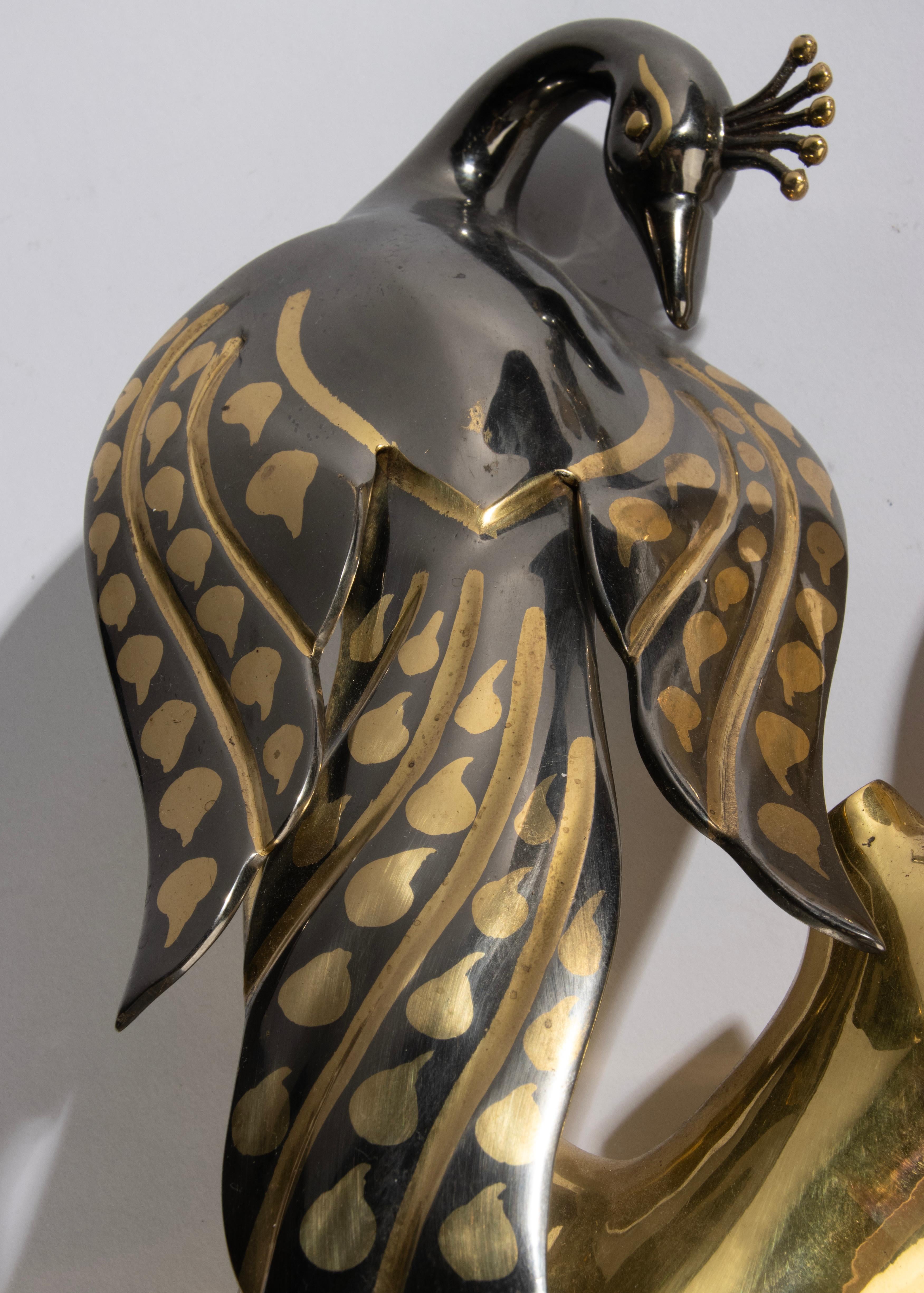 Vintage Brass Table Lamp - Peacock - Willy Daro - Hollywood Regency 14