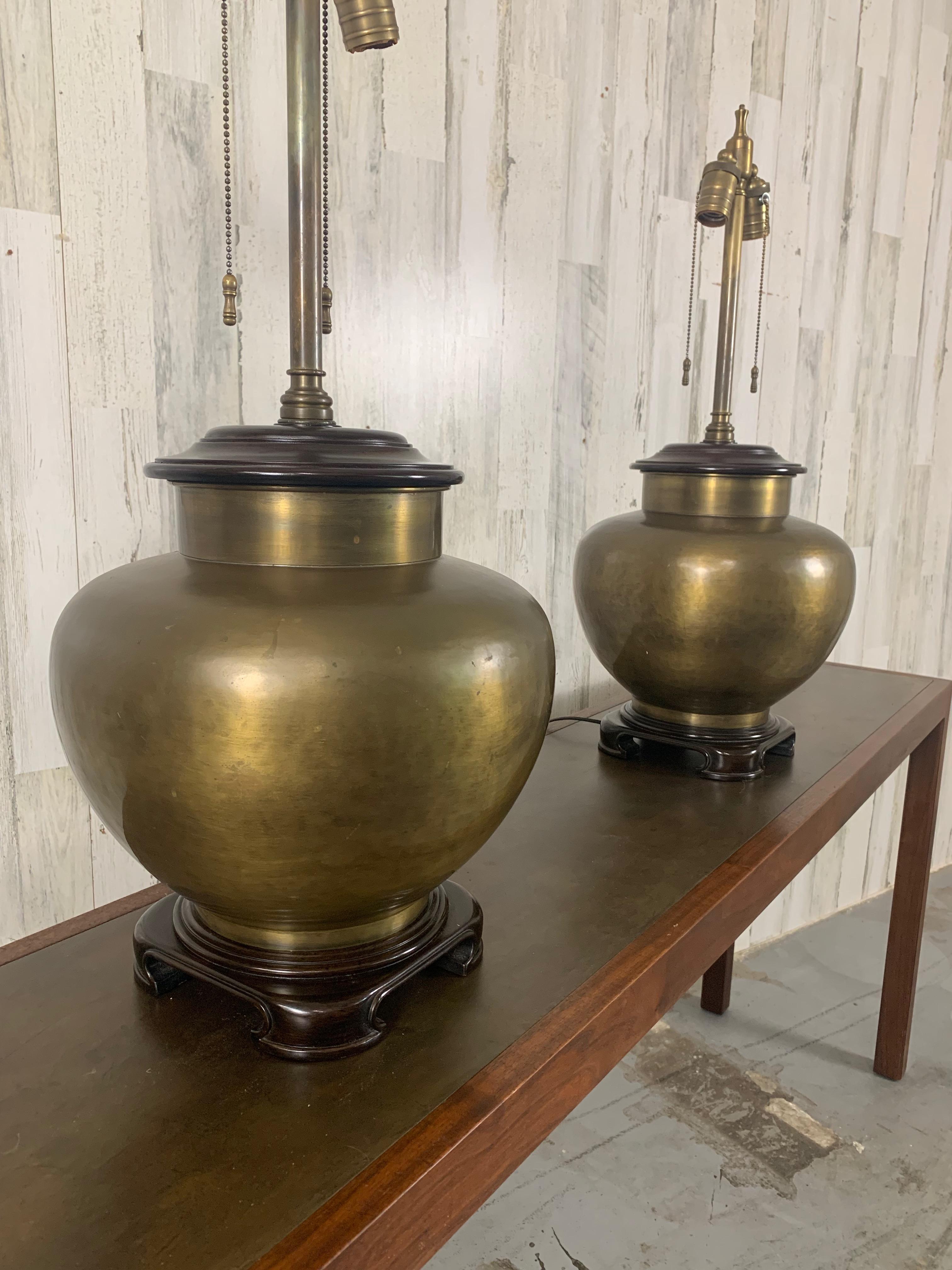 Vintage Brass Table Lamps For Sale 5