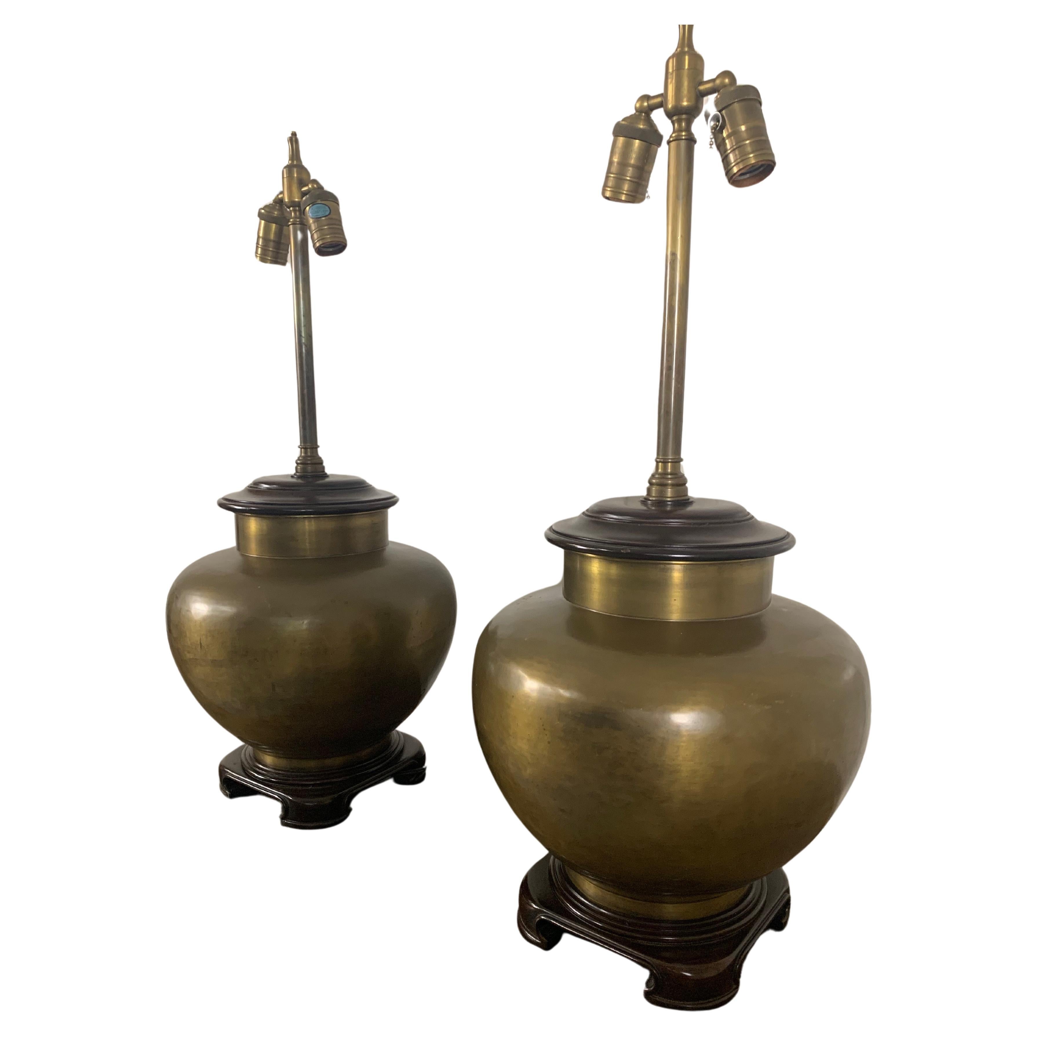 Vintage Brass Table Lamps For Sale 7