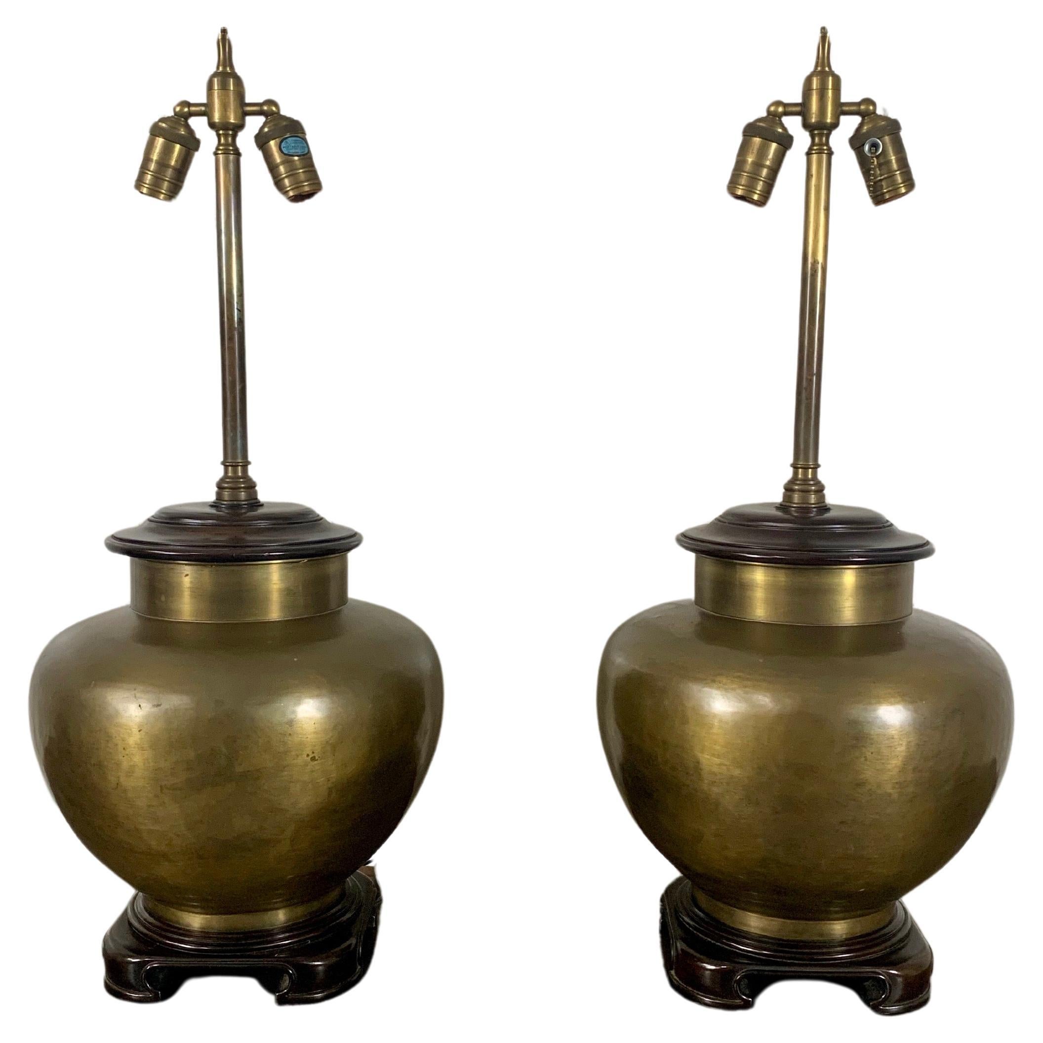 Vintage Brass Table Lamps For Sale