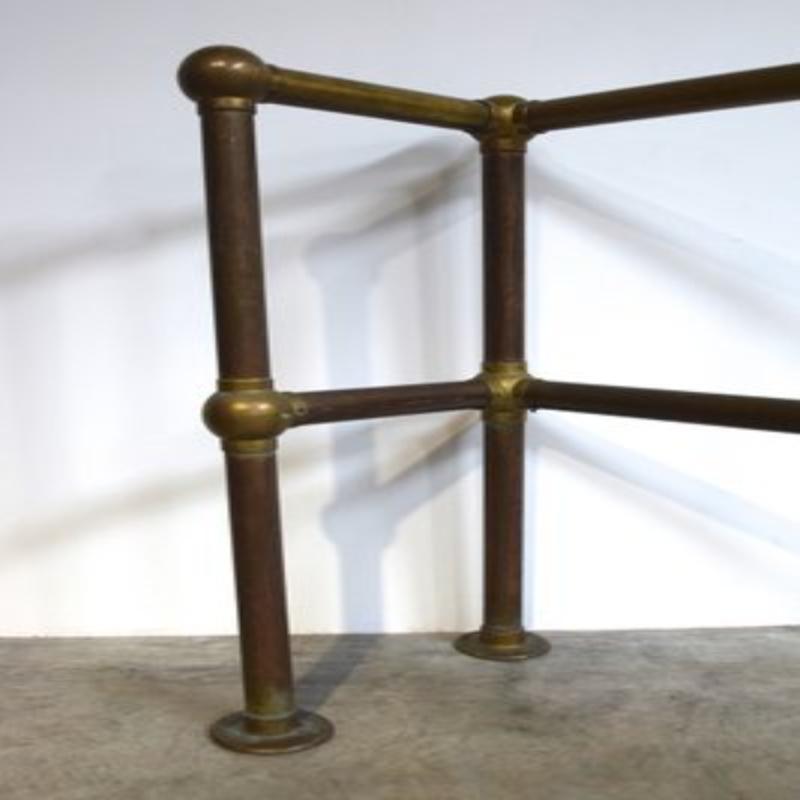 Vintage Messing Theater Geländer, 1920er Jahre im Angebot 1