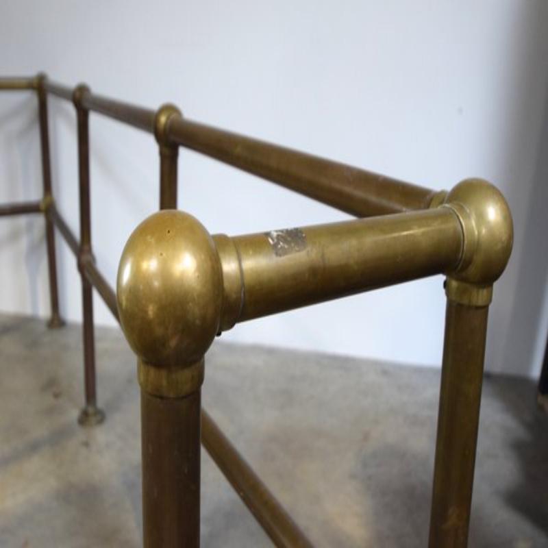 Vintage Messing Theater Geländer, 1920er Jahre im Angebot 2
