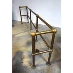 Vintage Messing Theater Geländer, 1920er Jahre