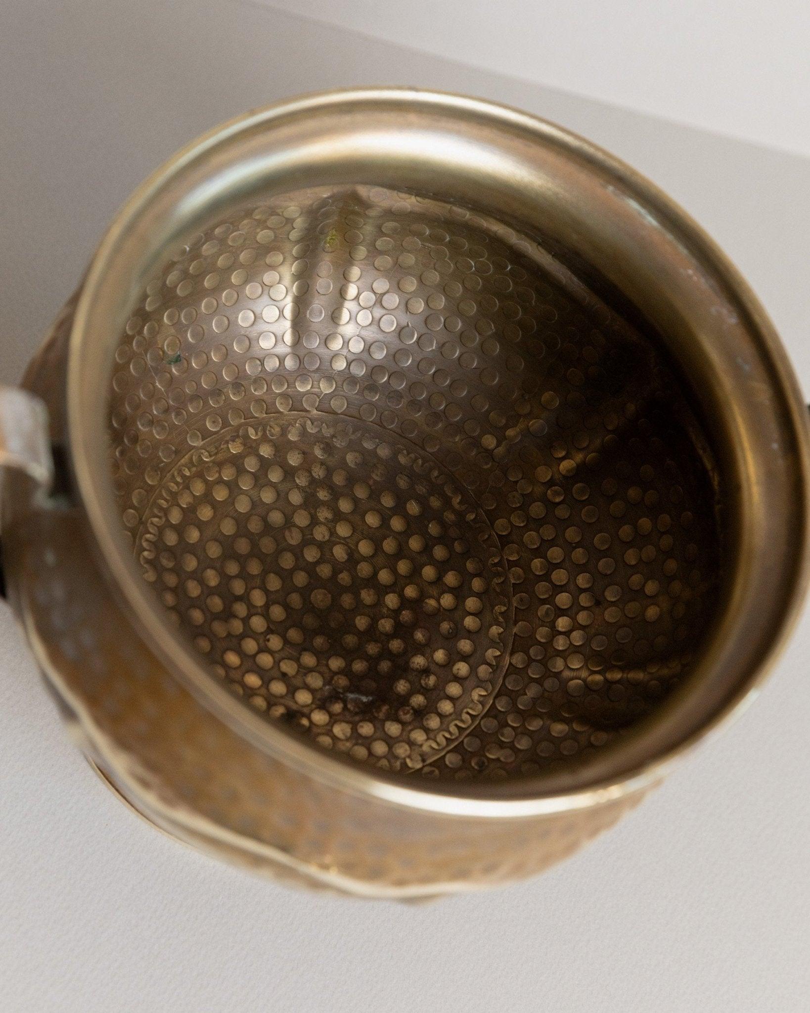 Vintage Messingdose mit Deckel - Handgefertigt, Italien, 1940er Jahre im Angebot 5