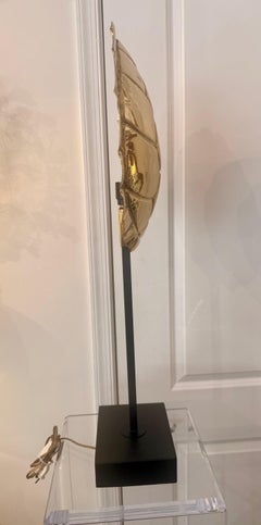 Vintage Brass Tortoise Shell Table Lamp - Antique Design, Unique Style