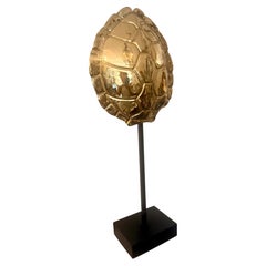 Vintage Brass Tortoise Shell Table Lamp - Antique Design, Unique Style