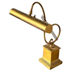 Vintage Brass Treble Clef Lamp by Laurel Lighting Company