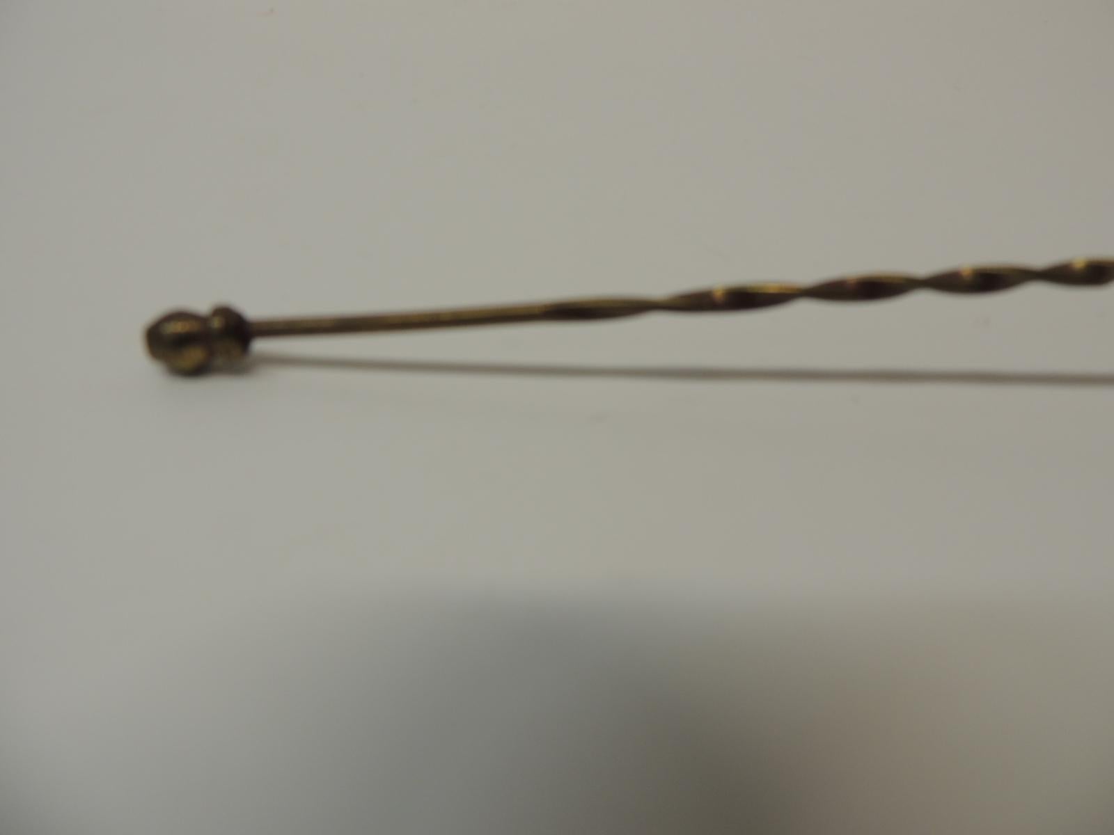 Indian Vintage Brass Trumpet Shape Candle Snuffer