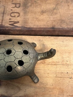 Vintage Brass Turtle with holes Figurine