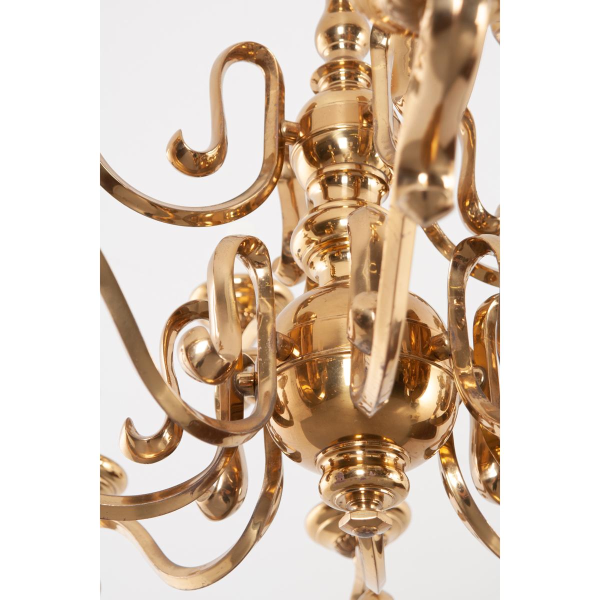 chandelier laiton vintage