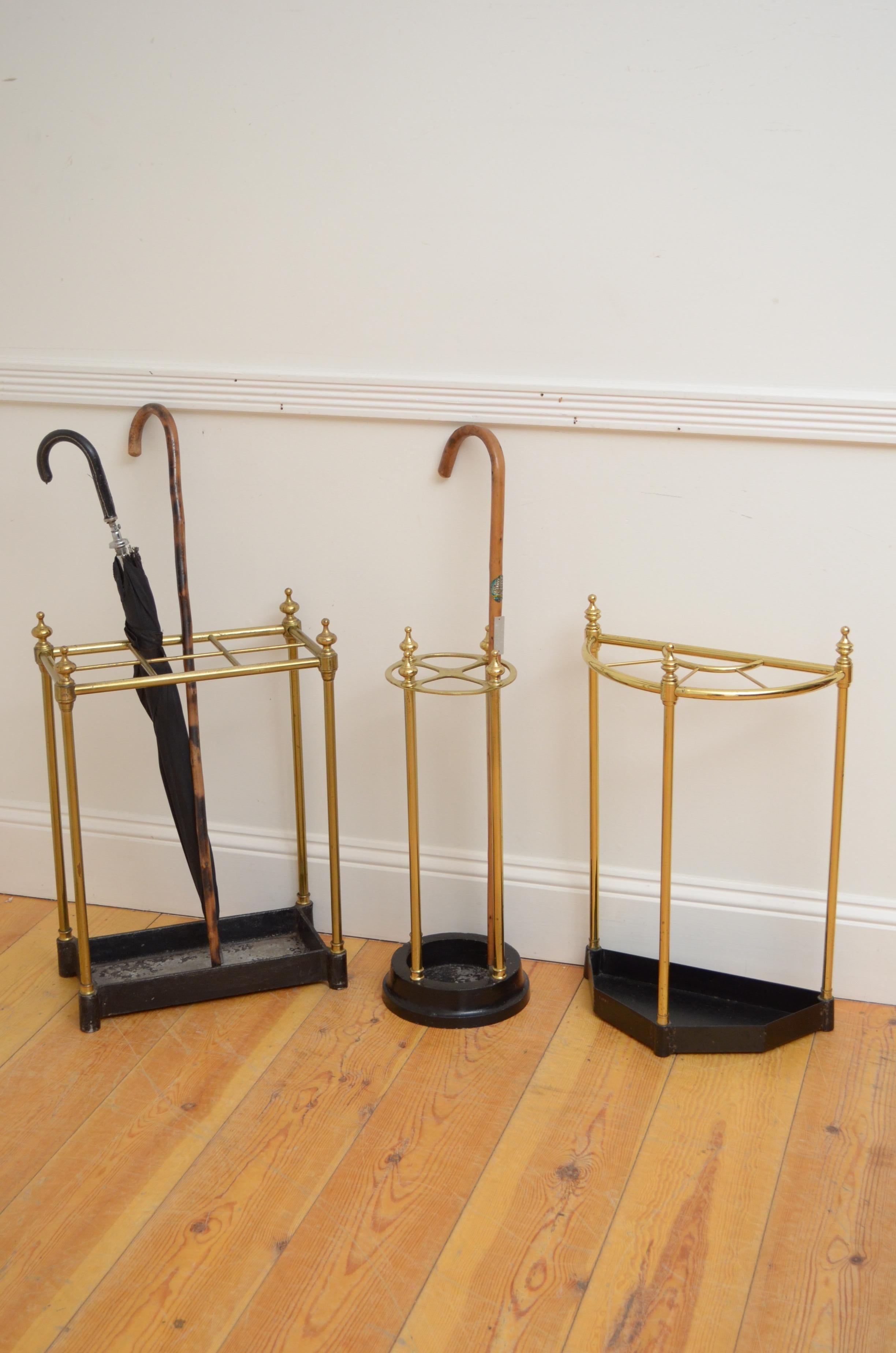 Vintage Brass Umbrella Stand 1