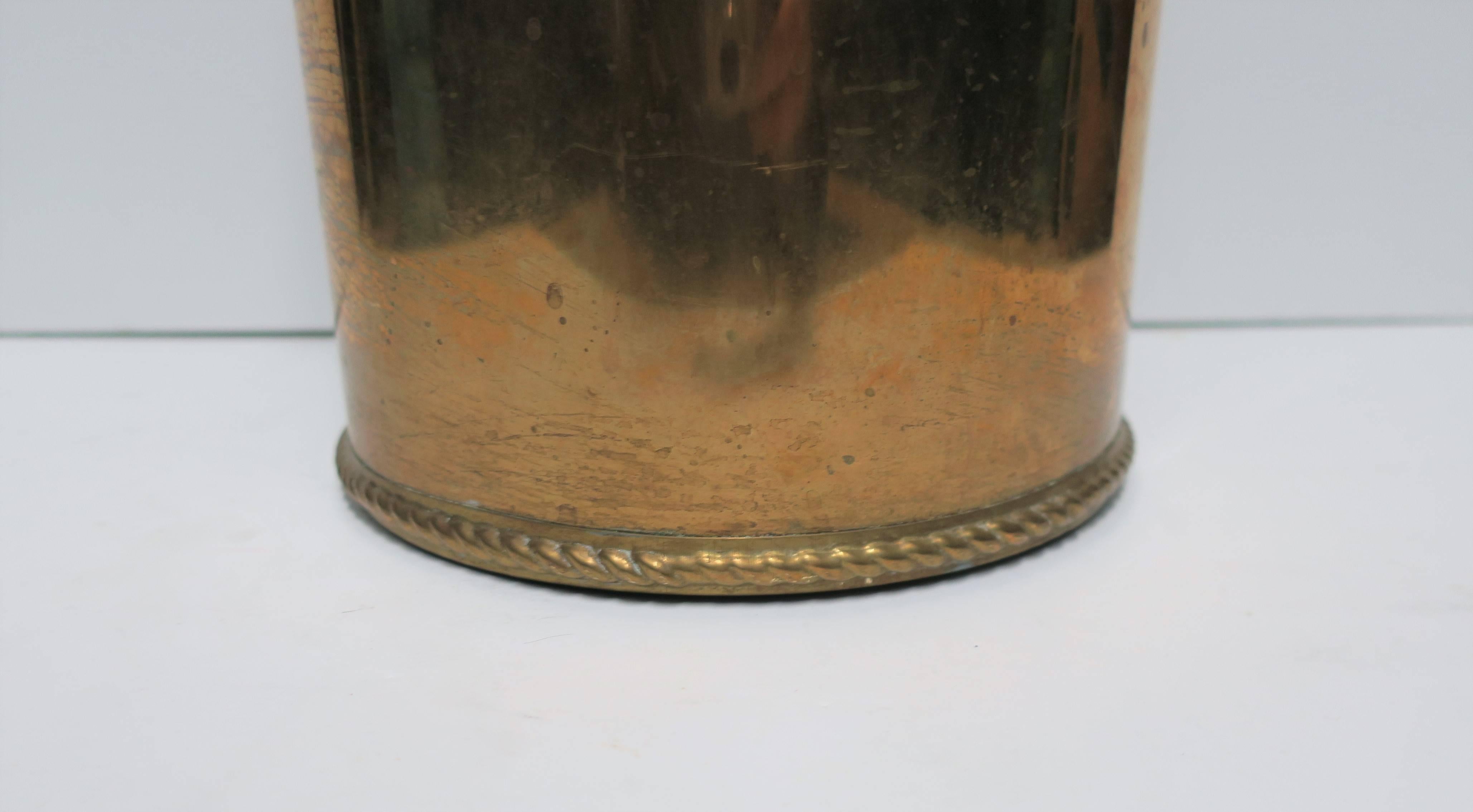 20th Century Vintage Brass Umbrella Stand