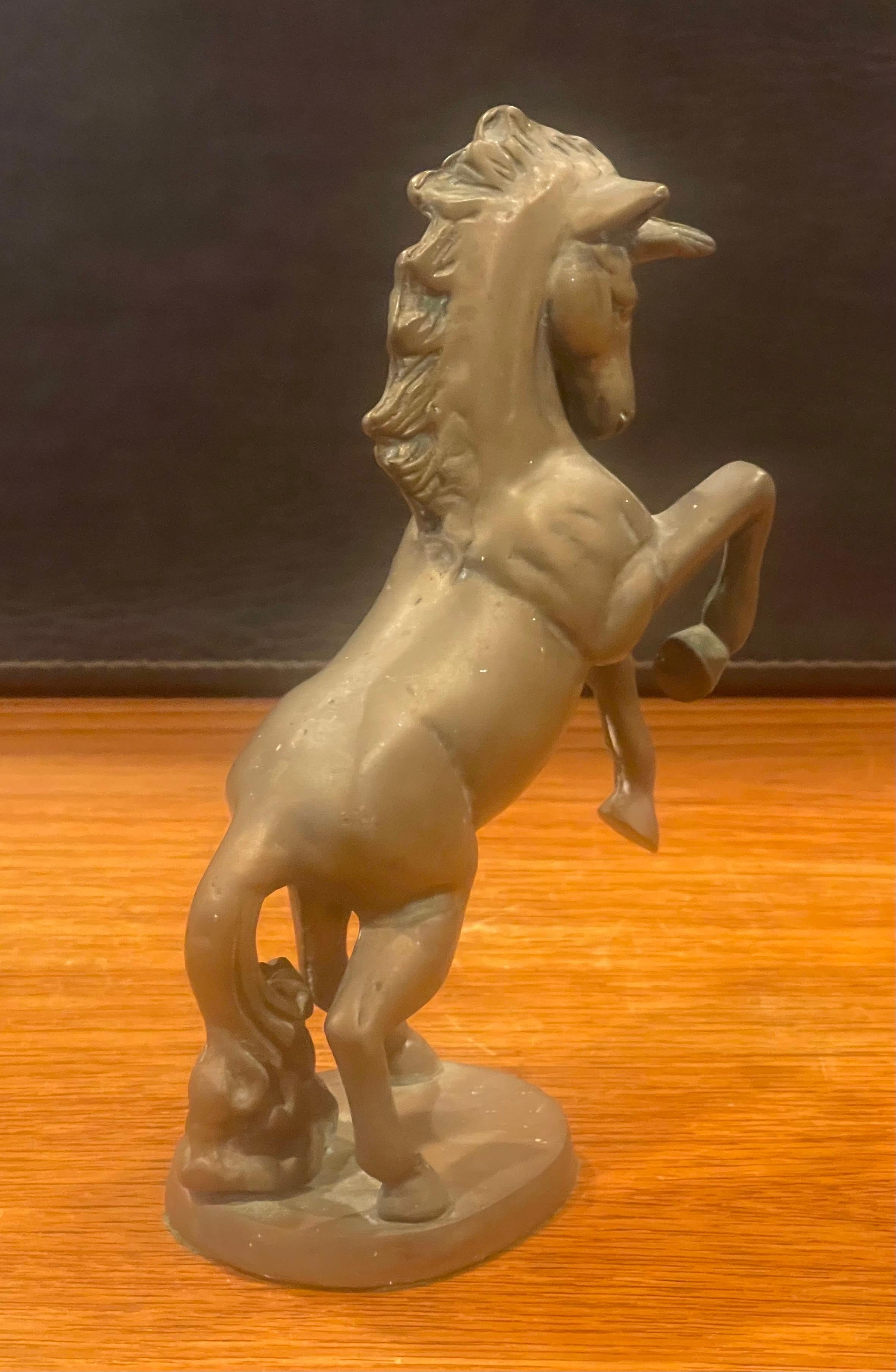 Vintage Messing Einhorn-Skulptur (Hollywood Regency) im Angebot