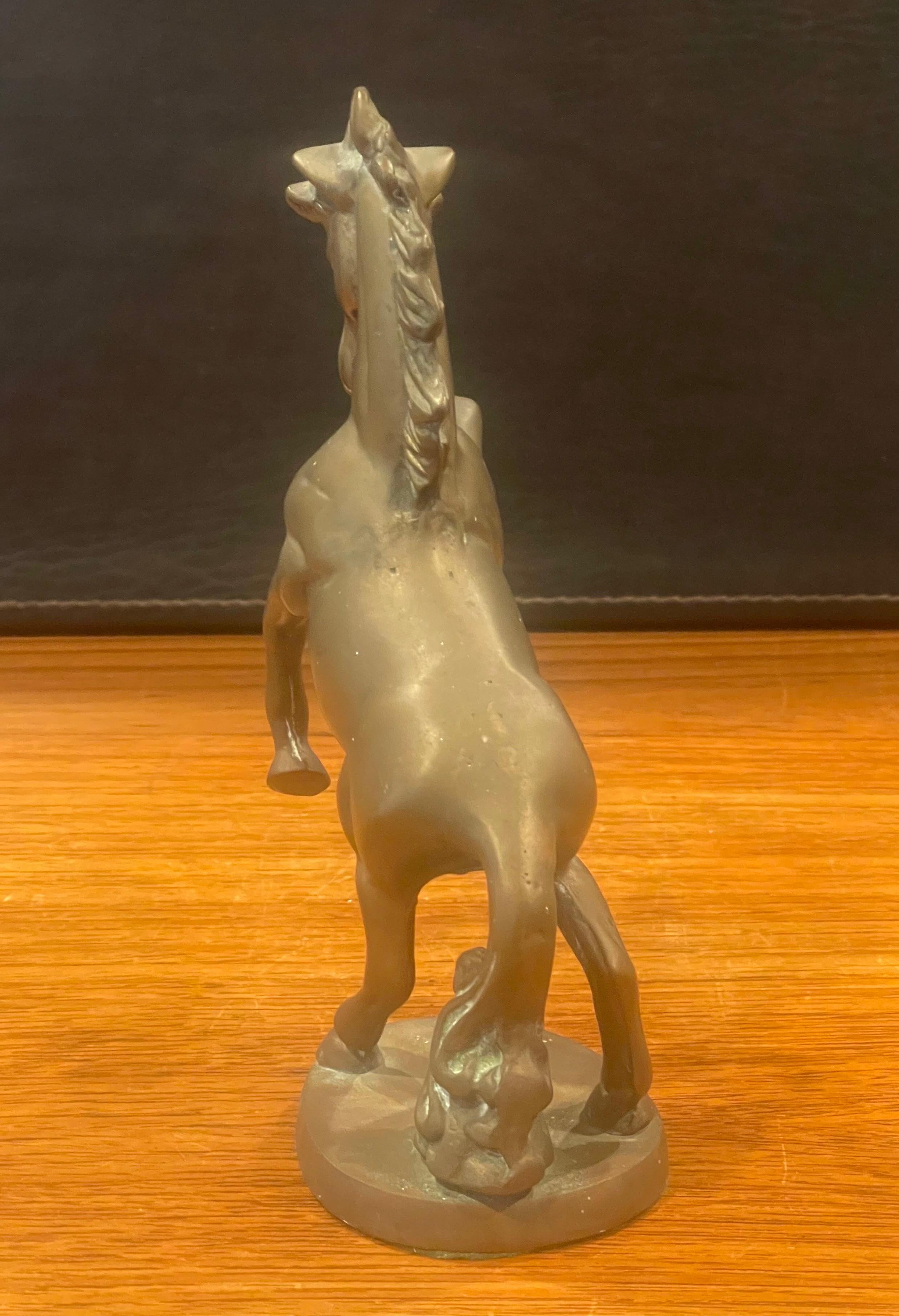 20th Century Vintage Brass Unicorn Sculpture For Sale