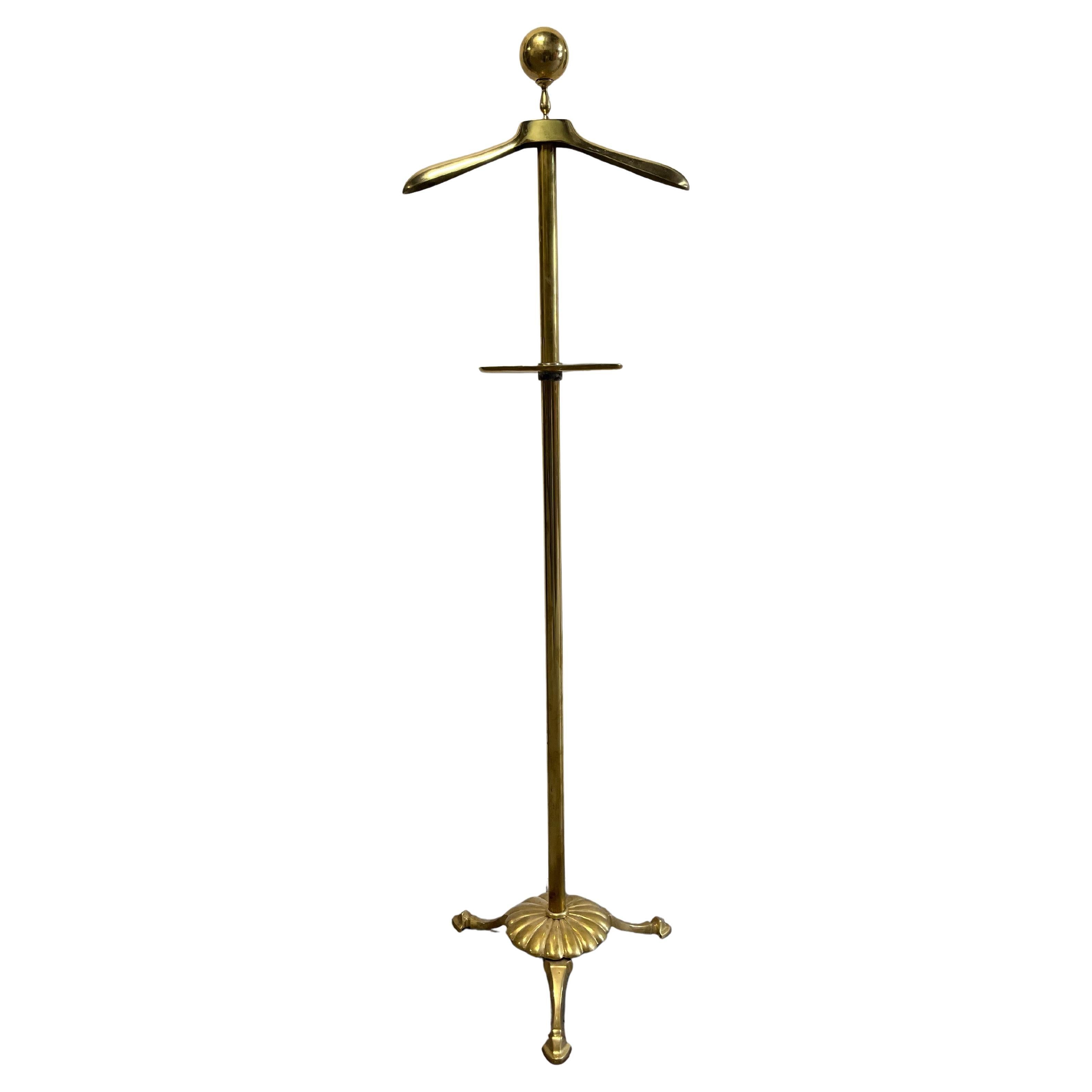 Vintage Brass Valet Coat Stand