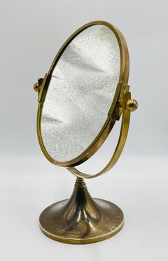 Vintage Brass Vanity Mirror by Charles Hollis Jones, USA, 1960s