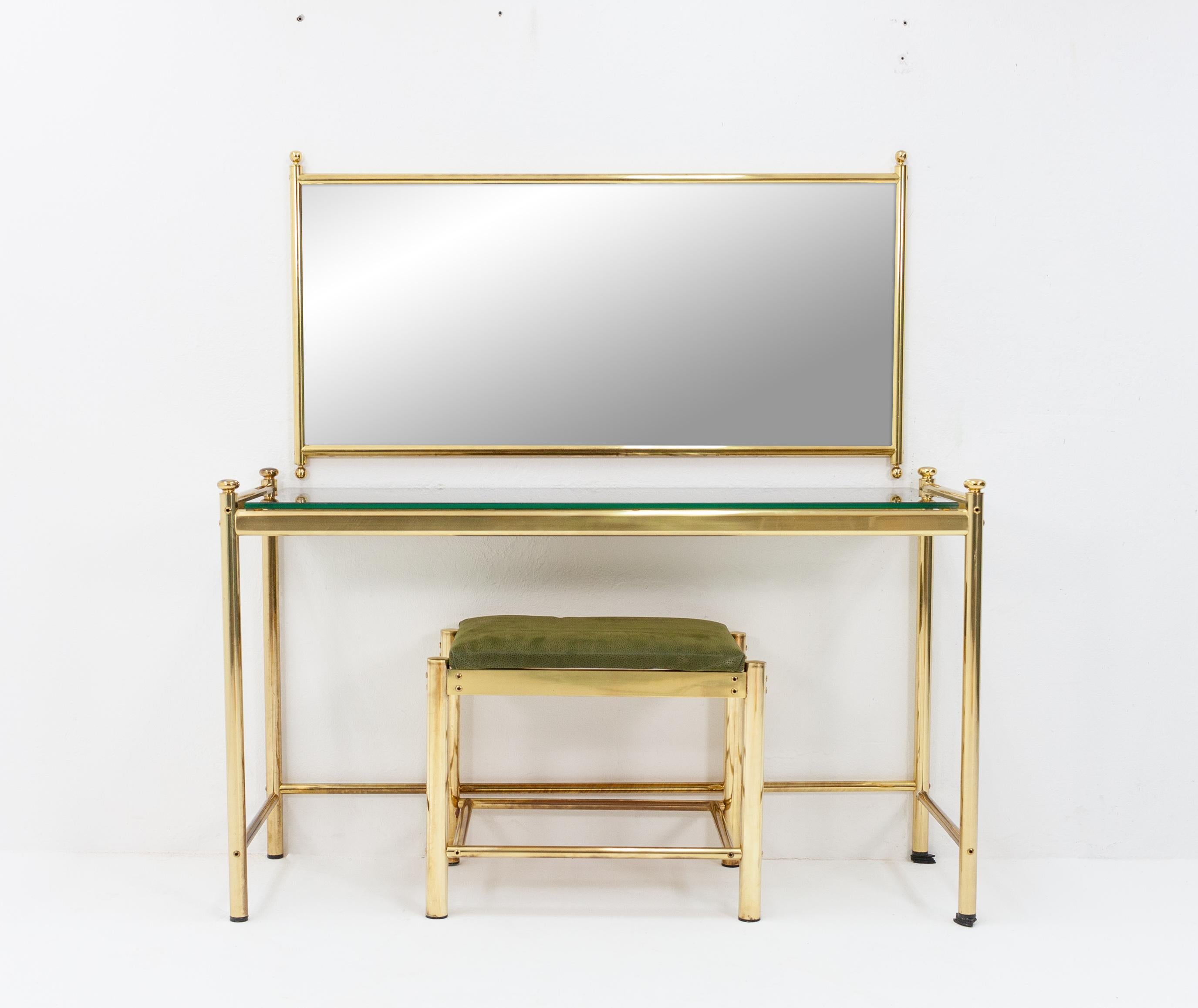 vintage brass vanity table