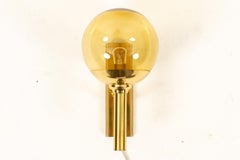 Vintage Brass Wall Lamp by Svend Mejlstrøm for Mejlstrøm Belysning 1960s