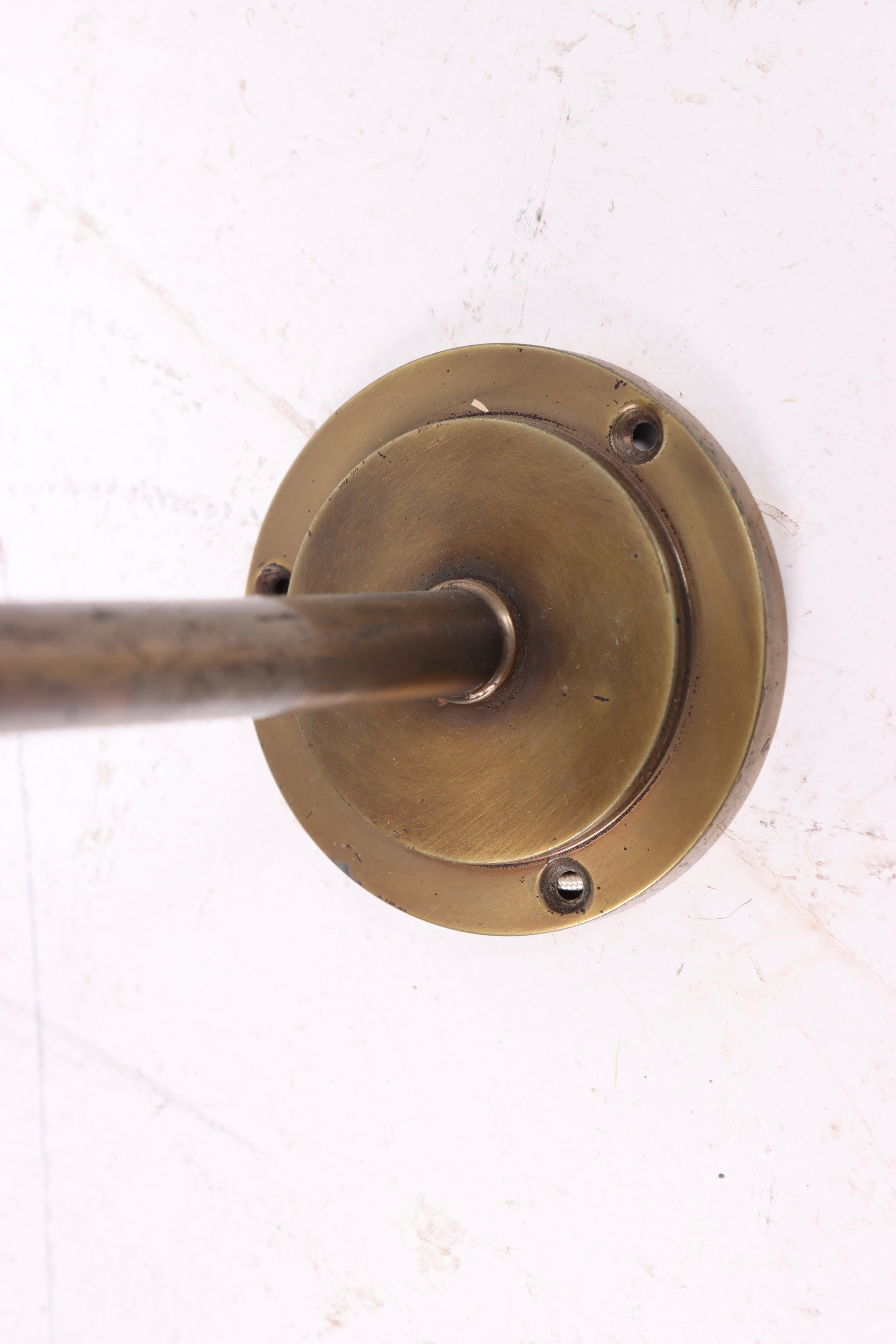 Mid-20th Century Vintage brass wall lamps 1940s, Danish design with timeless el For Sale
