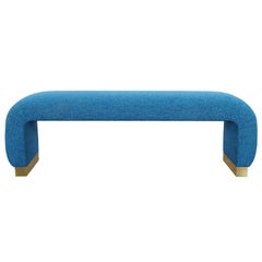 Vintage Brass "Waterfall" Bench