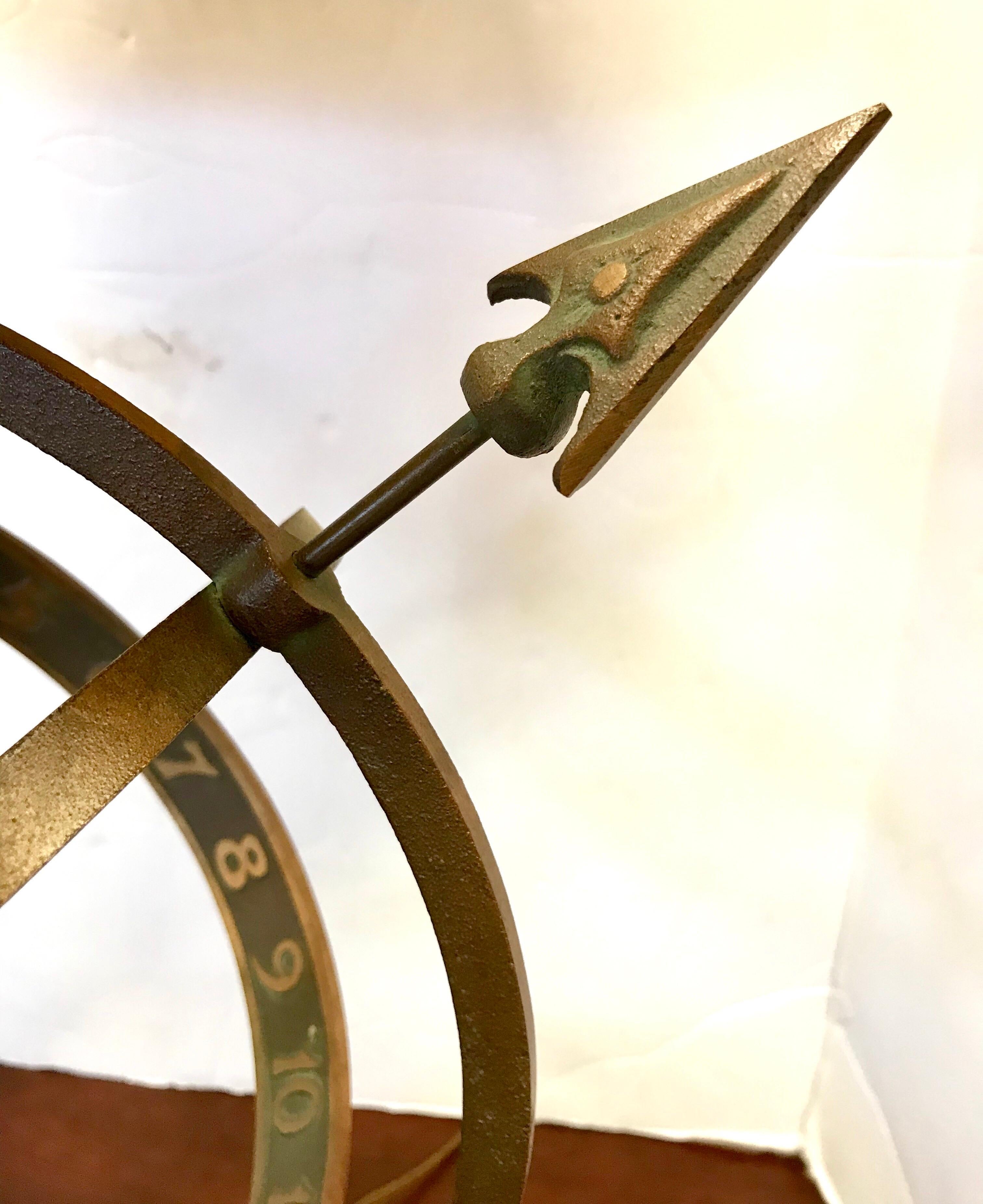 Vintage Brass Zodiac Astrological Armillary Sphere Lamp In Good Condition In West Hartford, CT