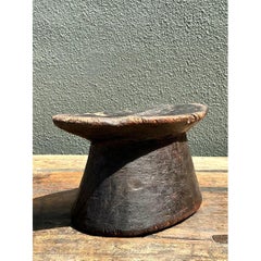 Vintage Brazilian Carved Wood Head Rest