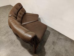 Vintage Brazilian Curved Sofa, 1970s