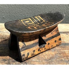 Vintage Brazilian Hand Painted Head Rest