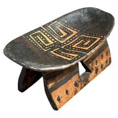 Vintage Brazilian Hand Painted Head Rest