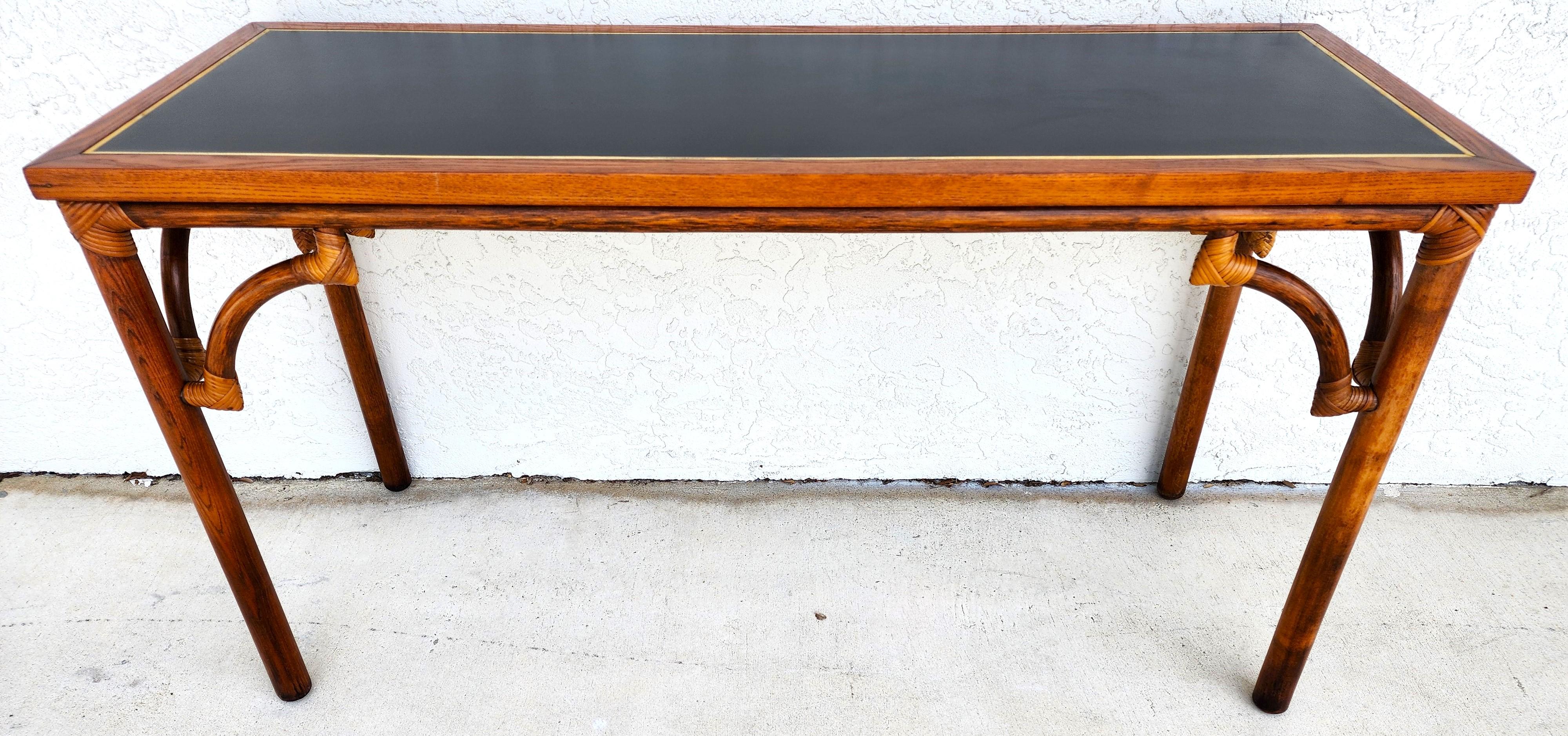 Vintage Brazilian Mahogany Bar Cabinet 1970s Bamboo Boho MCM For Sale 3