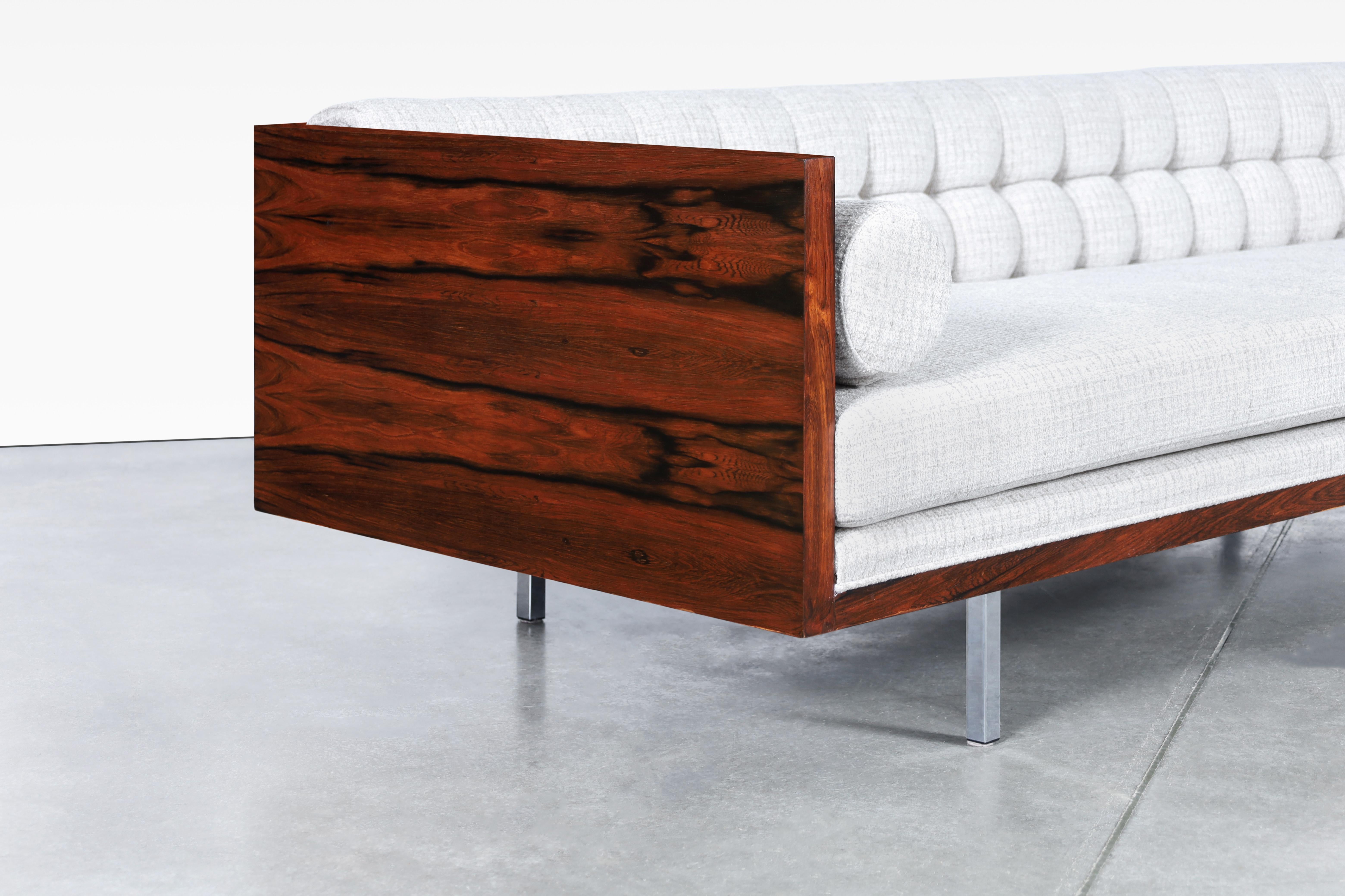 Vintage-Sofa aus brasilianischem Rosenholz von Milo Baughman für Thayer Coggin im Zustand „Hervorragend“ im Angebot in North Hollywood, CA