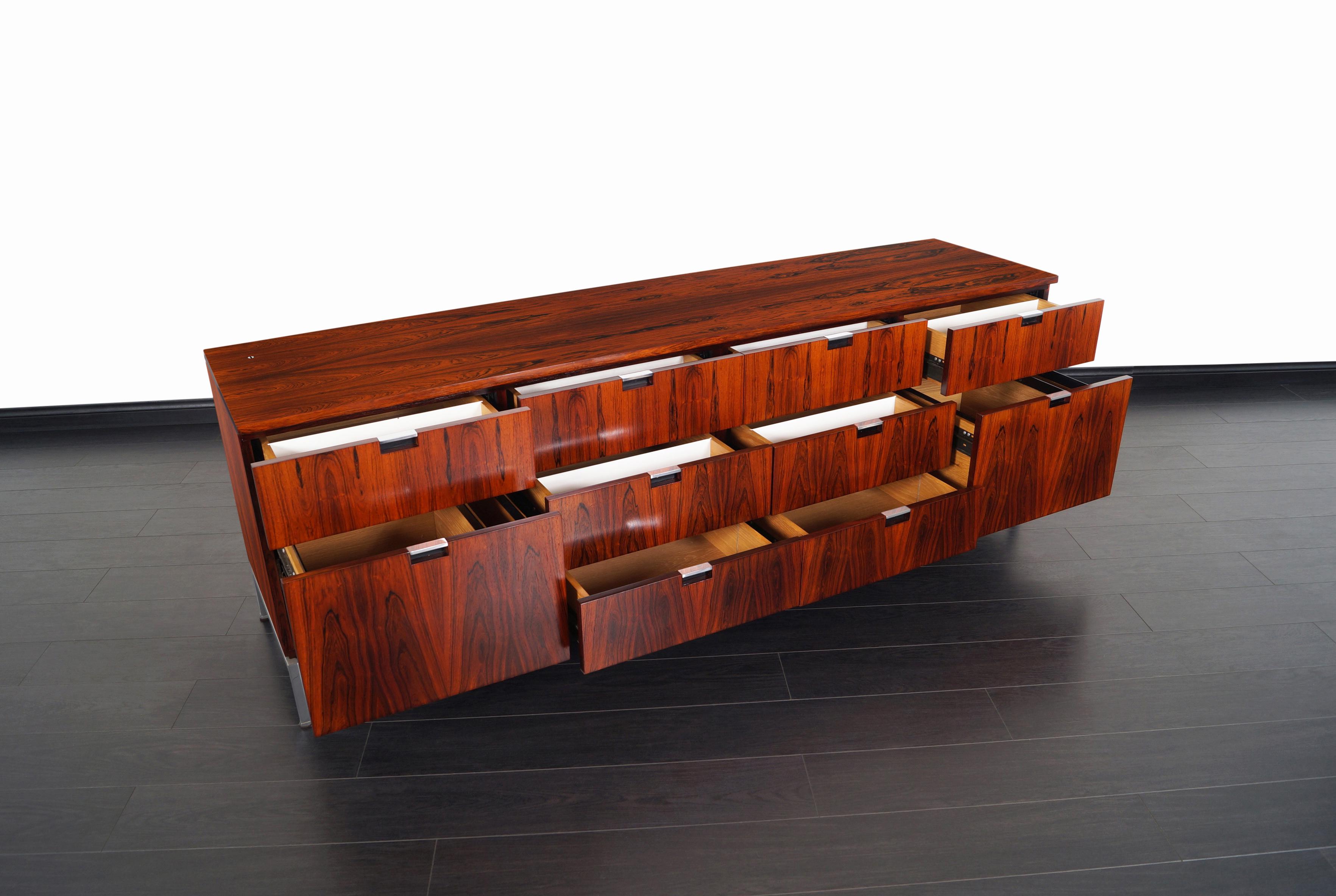 American Vintage Brazilian Rosewood Credenza by Florence Knoll