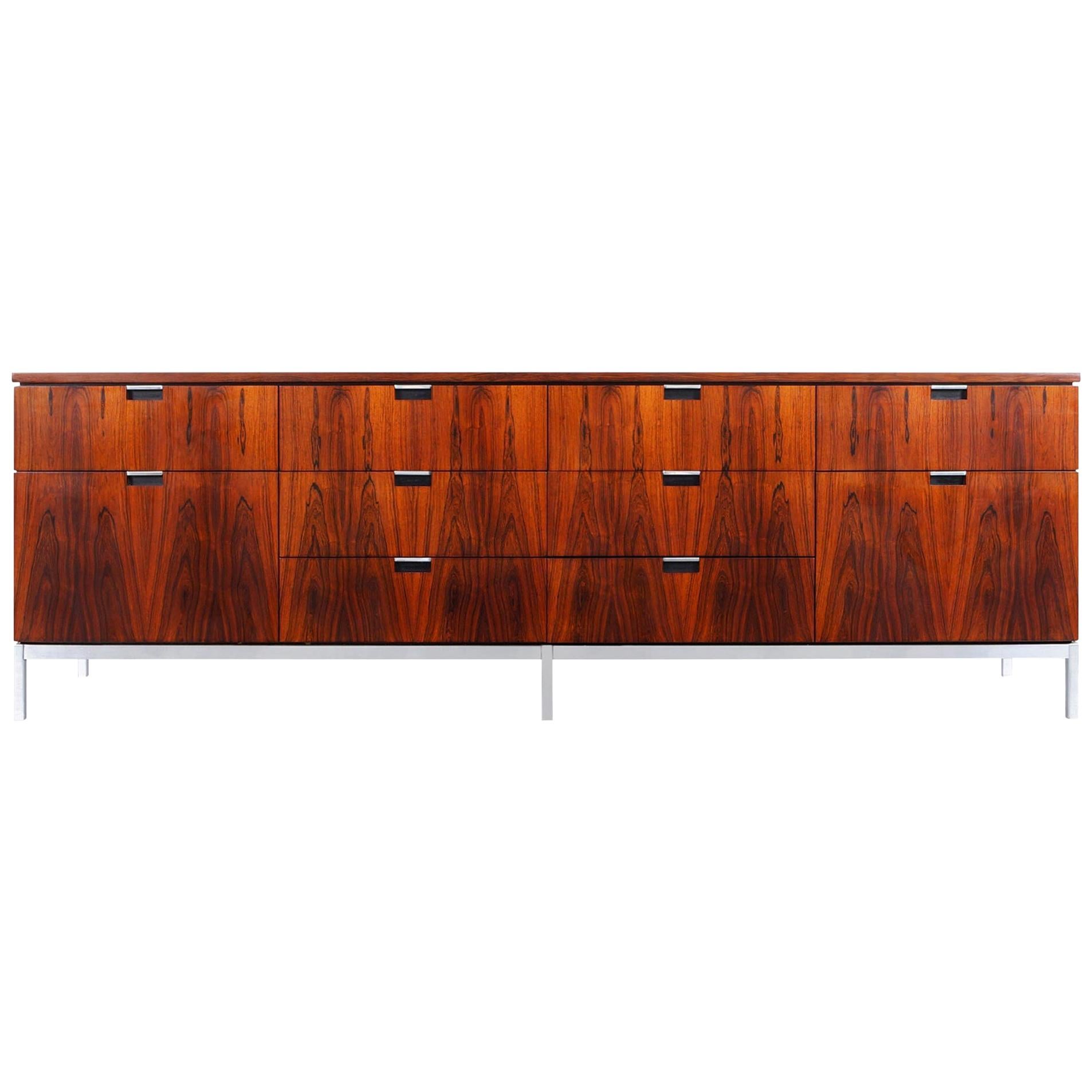 Vintage Brazilian Rosewood Credenza by Florence Knoll