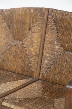 Vintage Brazilian Sofa in Rattan