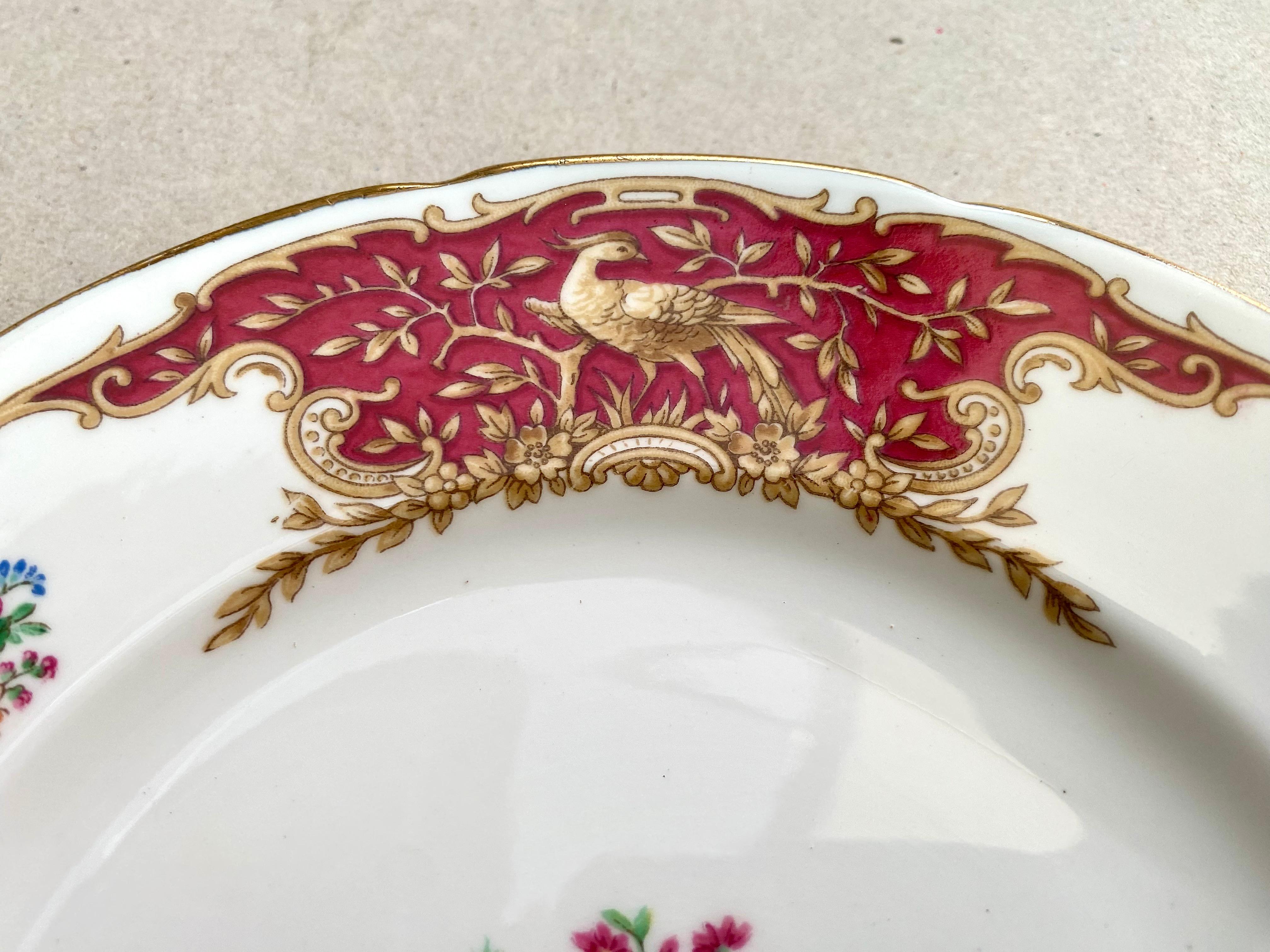 Mid-20th Century Vintage Bread and Butter Plates Vintage EB Foley England Bone China ‘Montrose’ For Sale