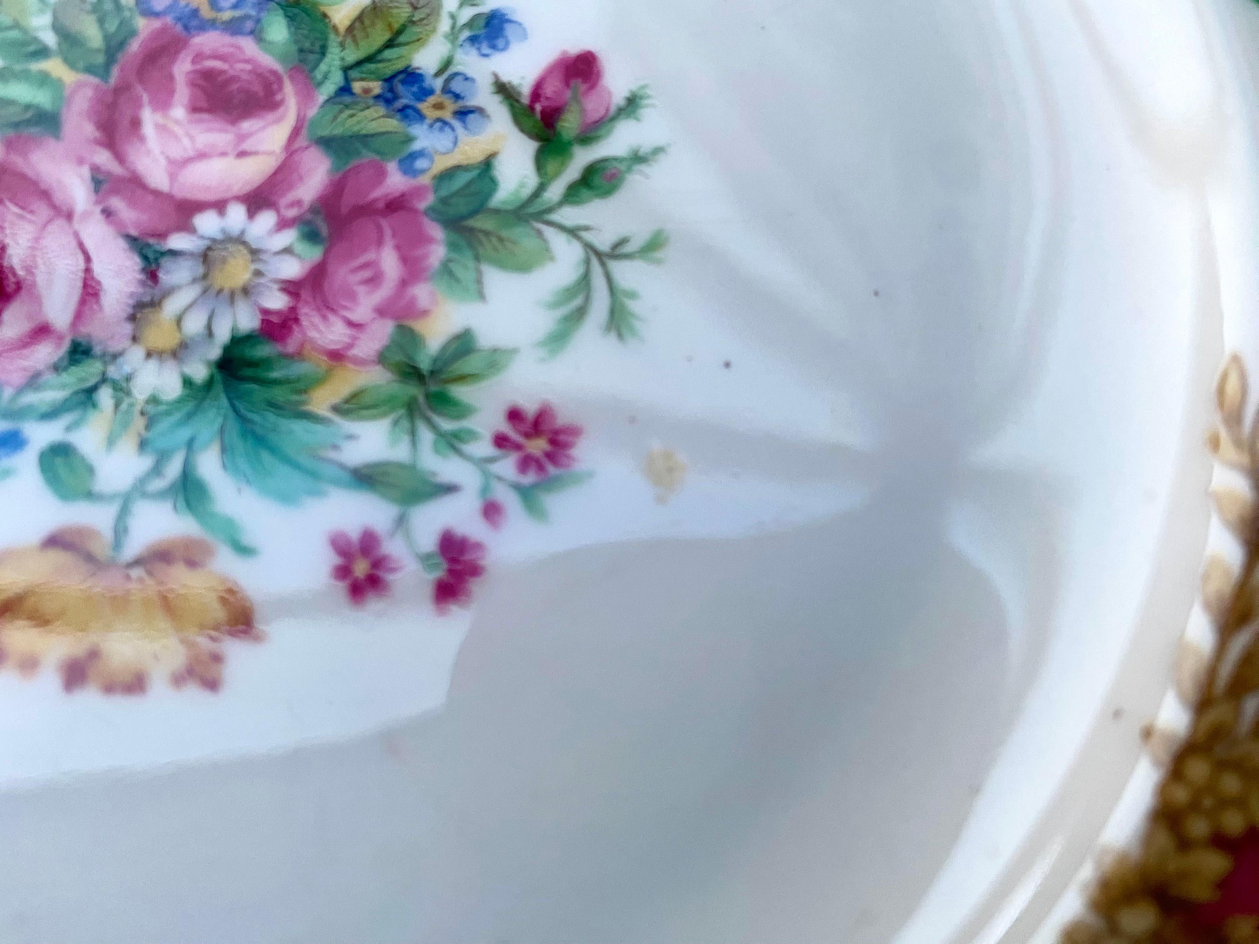 Vintage Bread and Butter Plates Vintage EB Foley England Bone China ‘Montrose’ For Sale 1