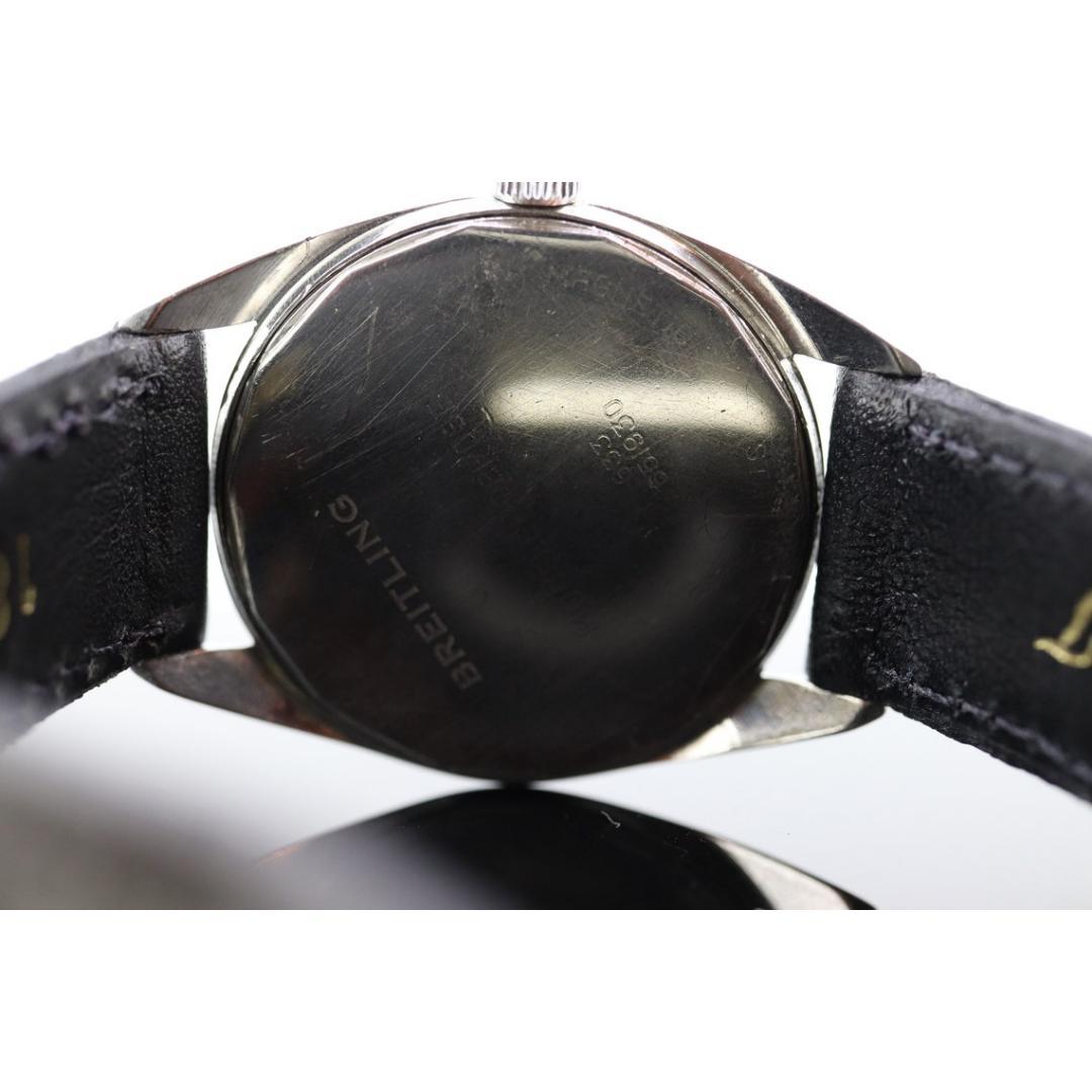 Vintage
Band Material: Stainless steel
Materials: Gold
Power: Mechanical

Readout: Analog

Breitling Wristwatch.

1950s Vintage men's Stainless steel case. 17 Rubis Jewel Mechanical Mechanism. The case is 34mm in