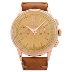 Vintage Breitling Chronograph Rose Gold Filled and Steel Watch, 1956